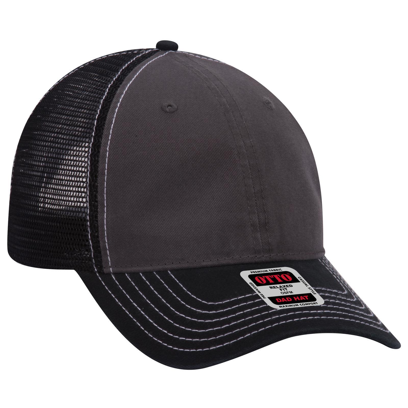 6 Panel Low Profile Trucker Dad Cap