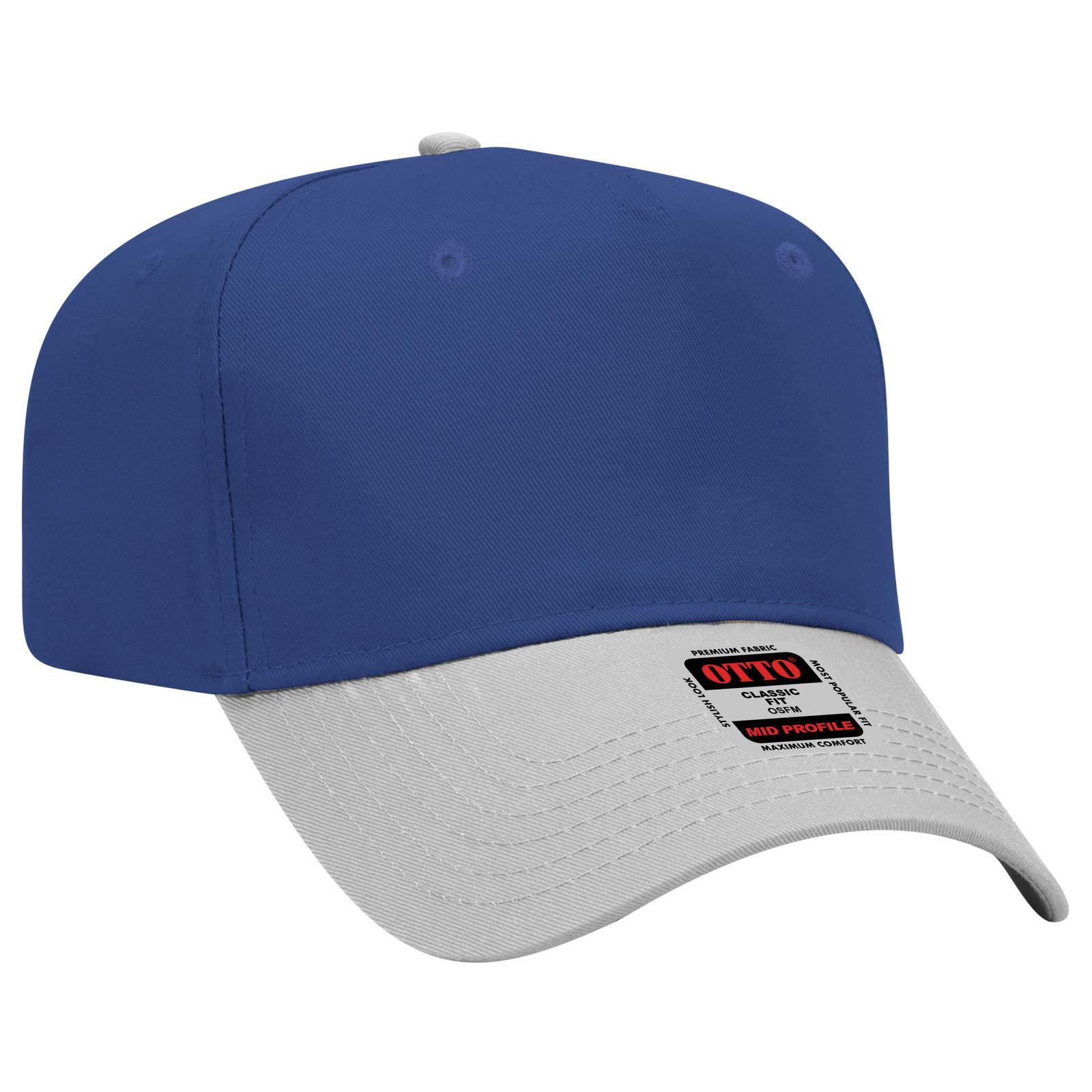 5 Panel Mid Crown Baseball Cap