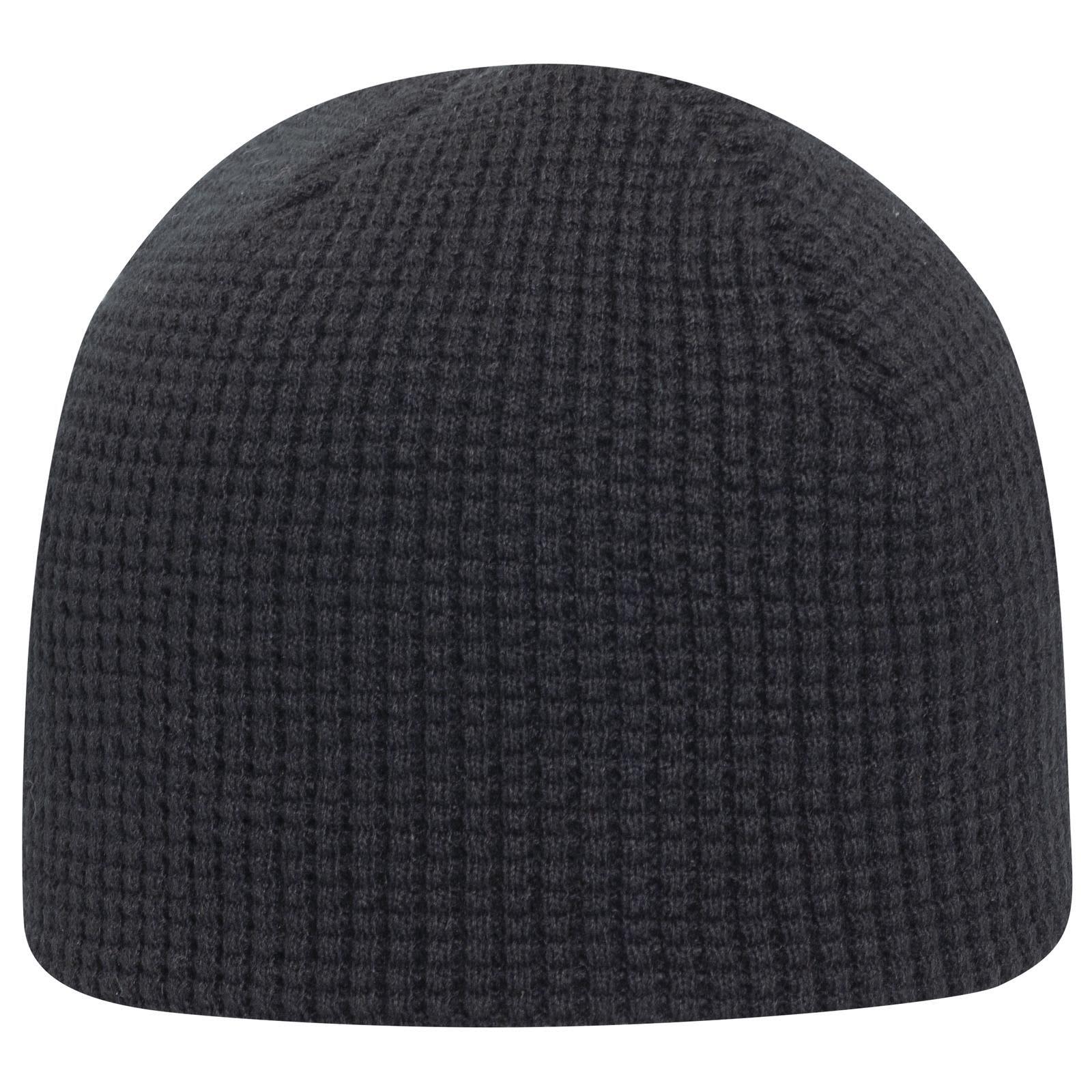 8" Waffle Rib Knit Beanie