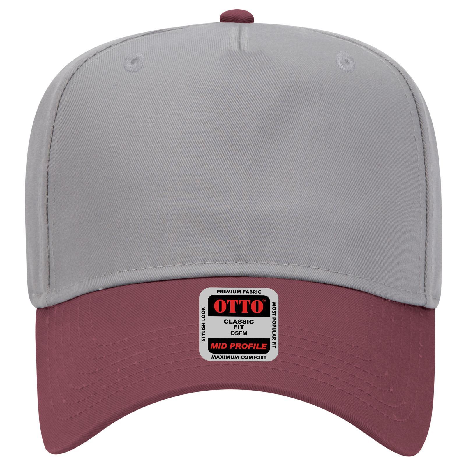 5 Panel Mid Crown Baseball Cap