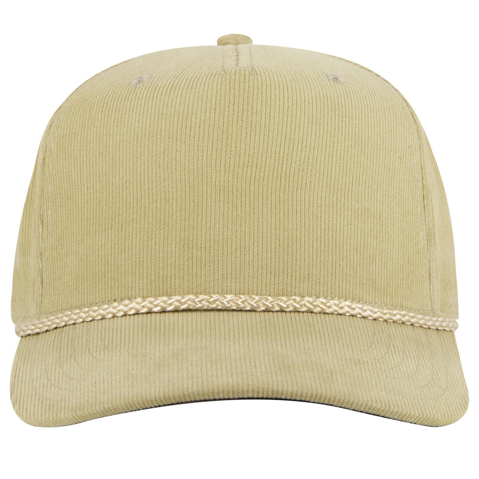 5 Panel Mid Profile Corduroy Baseball Cap