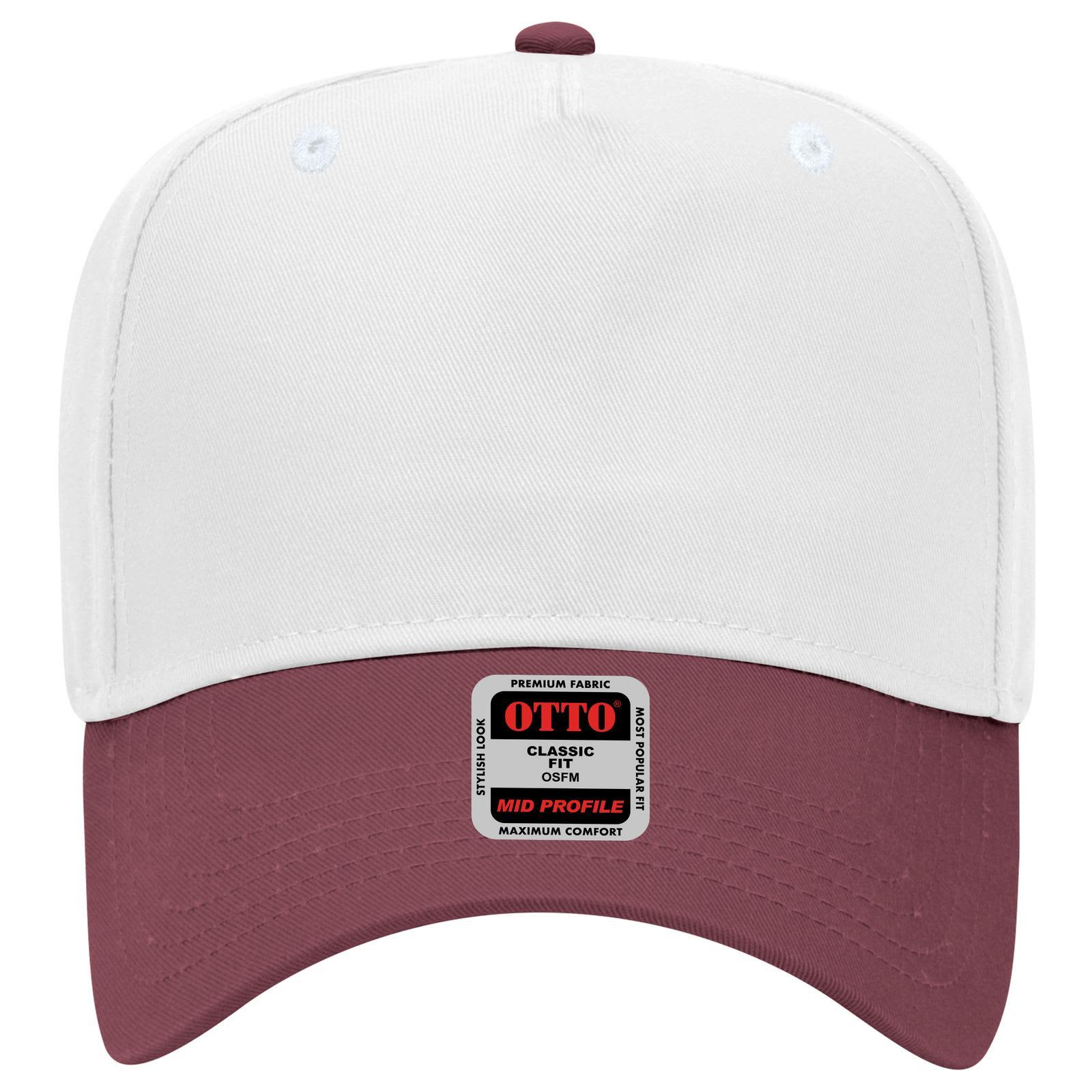 5 Panel Mid Crown Baseball Cap