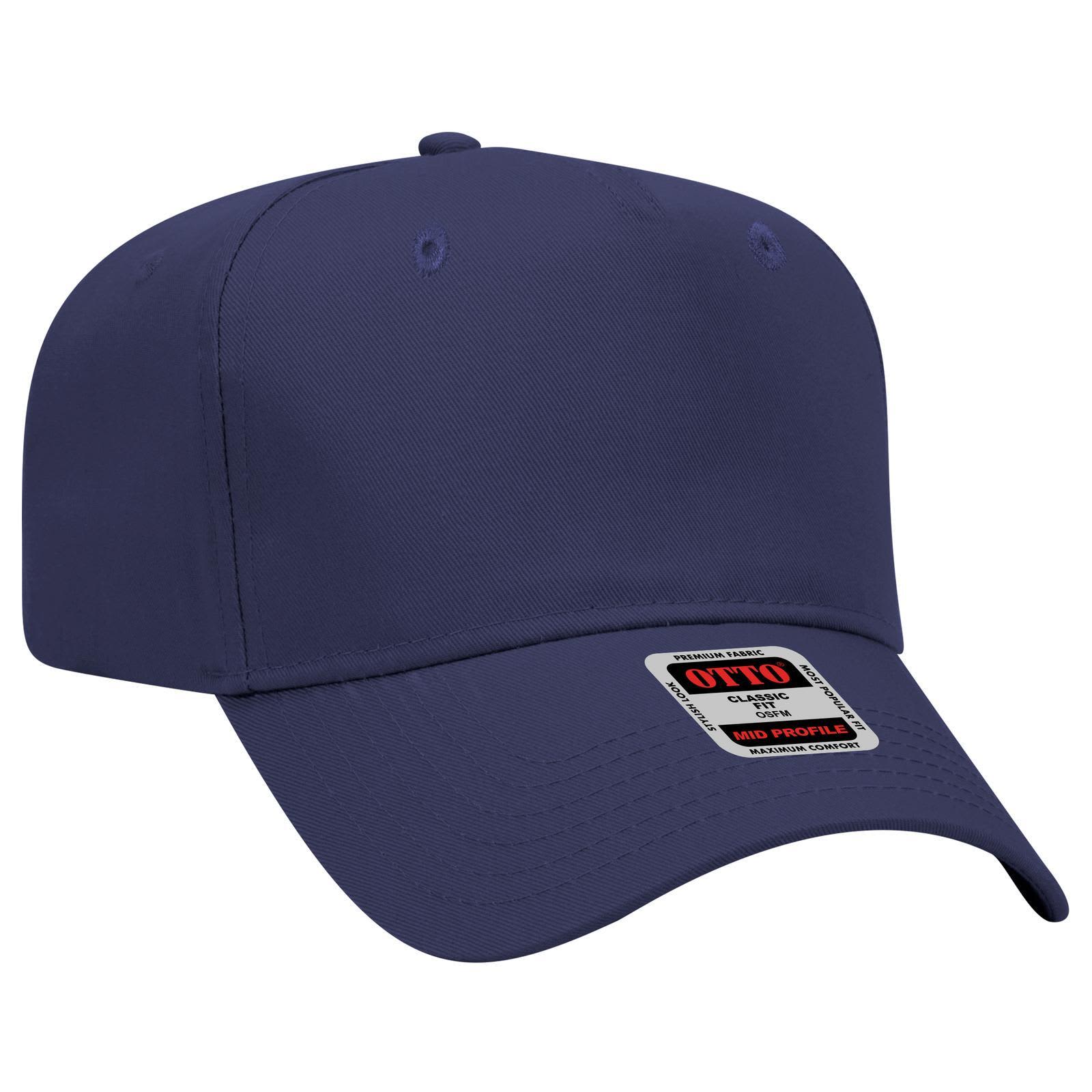 5 Panel Mid Crown Baseball Cap