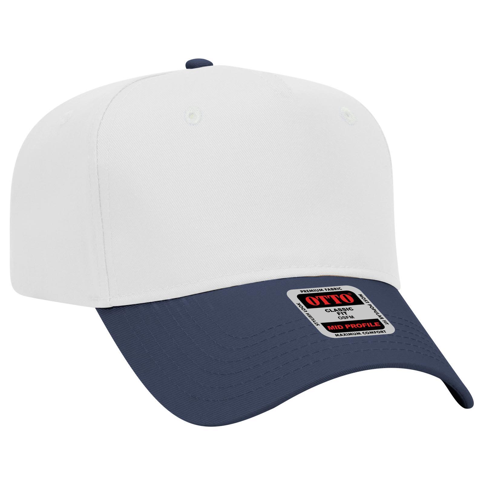 5 Panel Mid Crown Baseball Cap