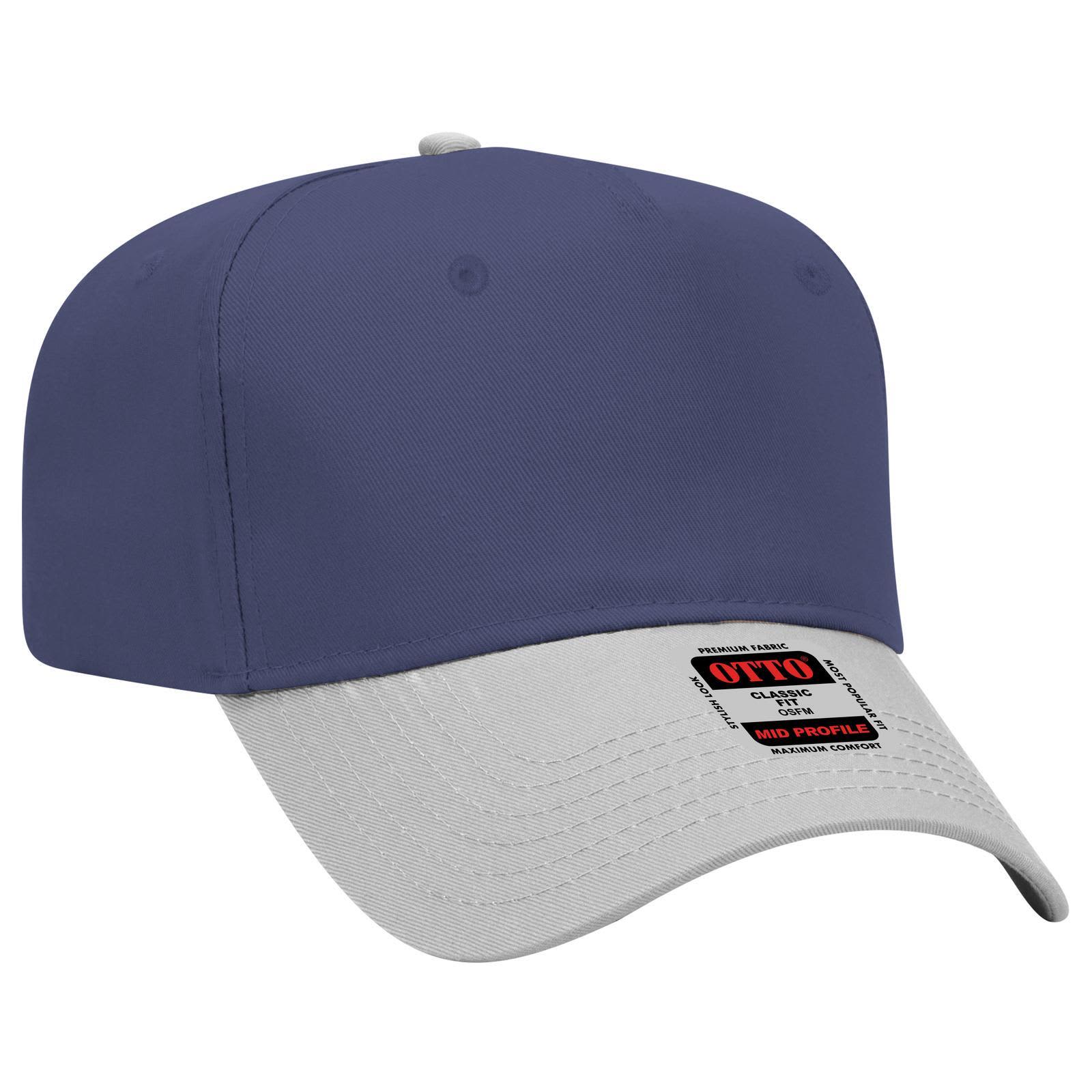 5 Panel Mid Crown Baseball Cap
