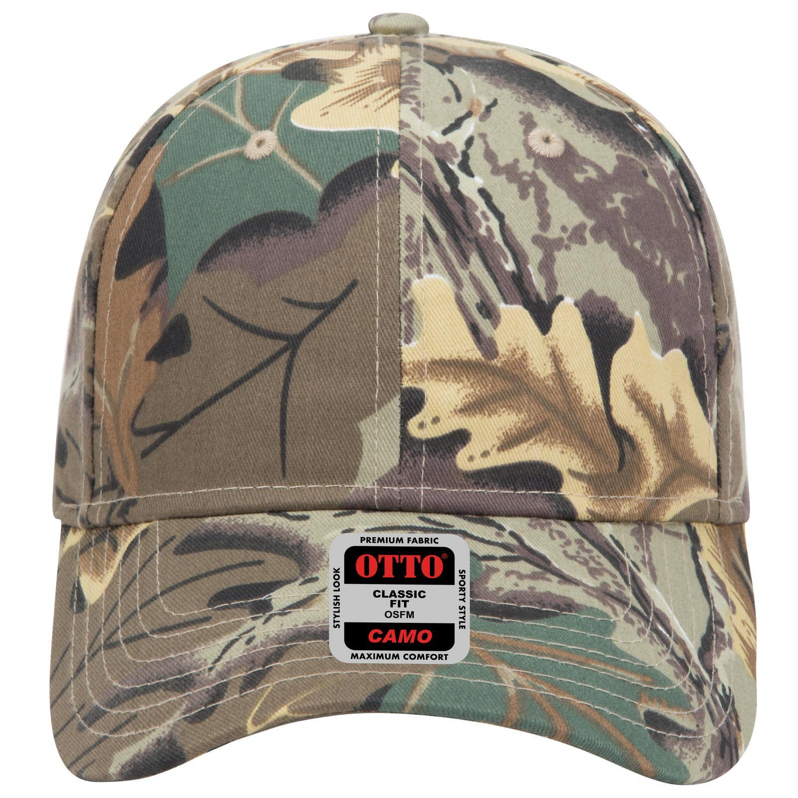 Camo 6 Panel Low Profile Baseball Cap Camo