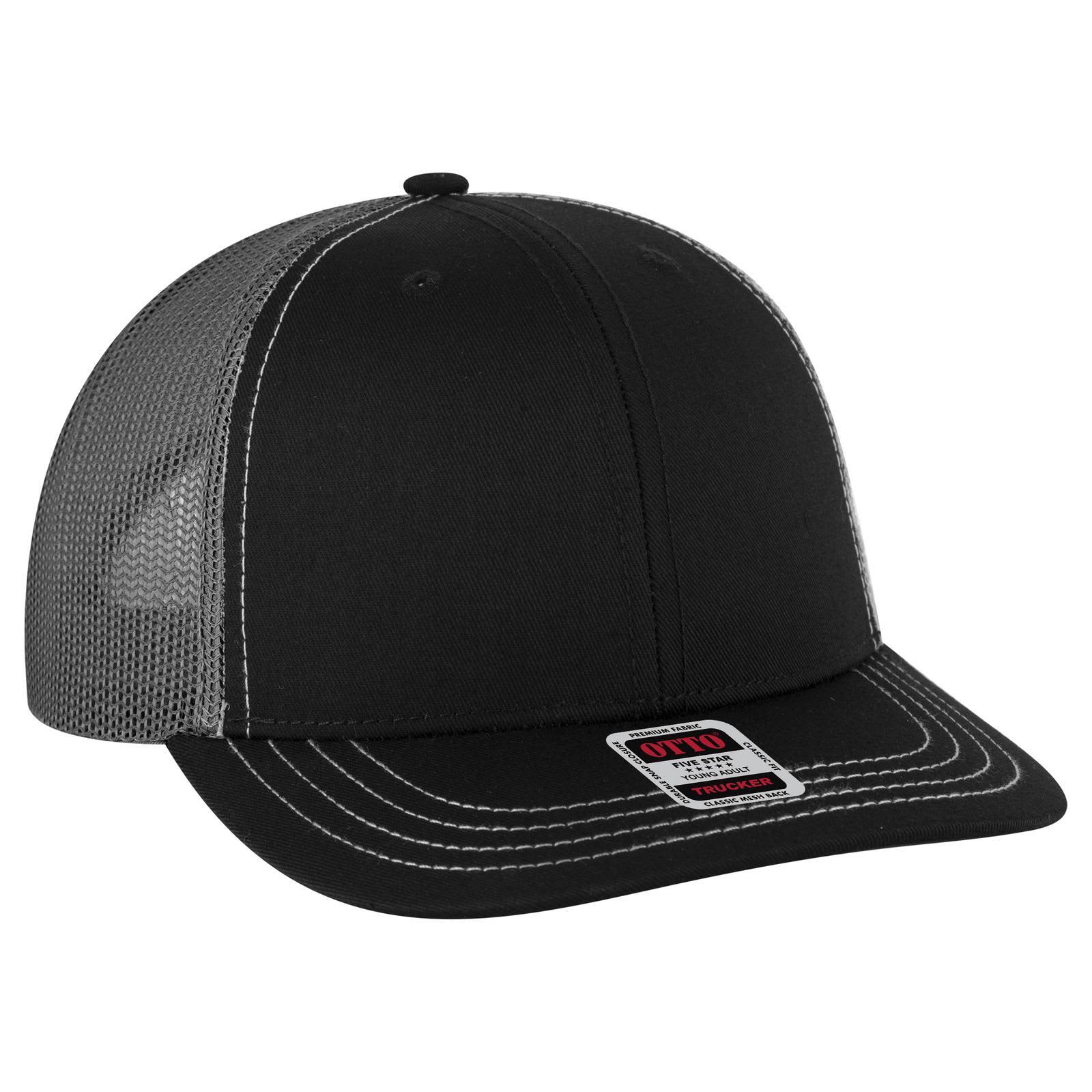 6 Panel Mid Profile Trucker Cap (Youth)