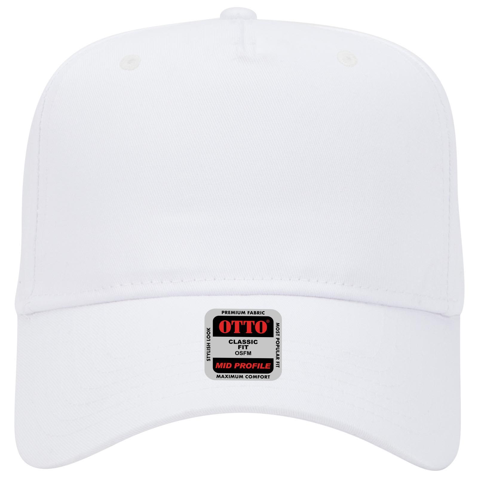 5 Panel Mid Crown Baseball Cap