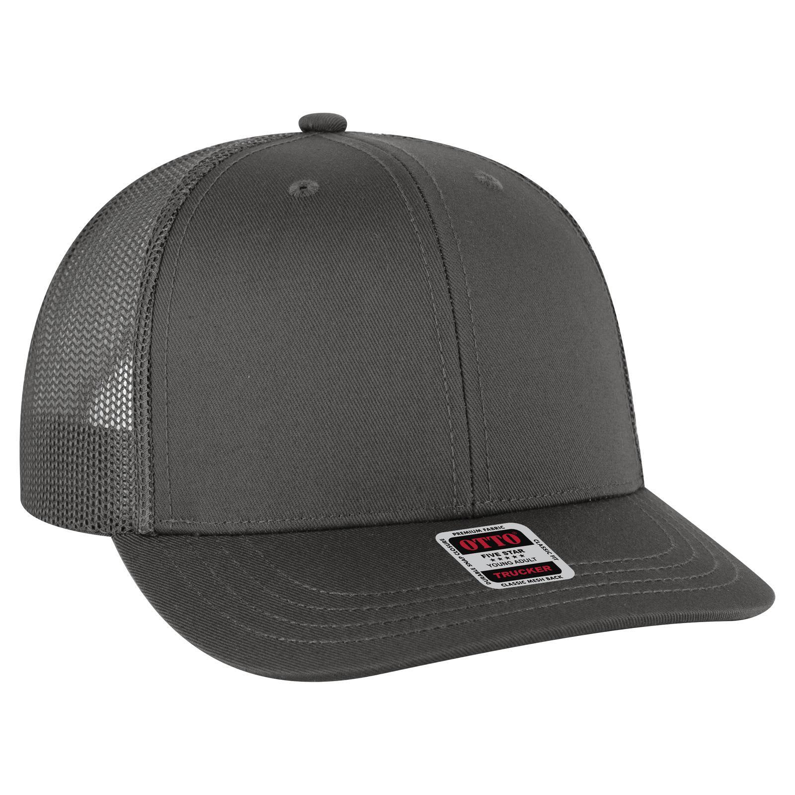 6 Panel Mid Profile Trucker Cap (Youth)