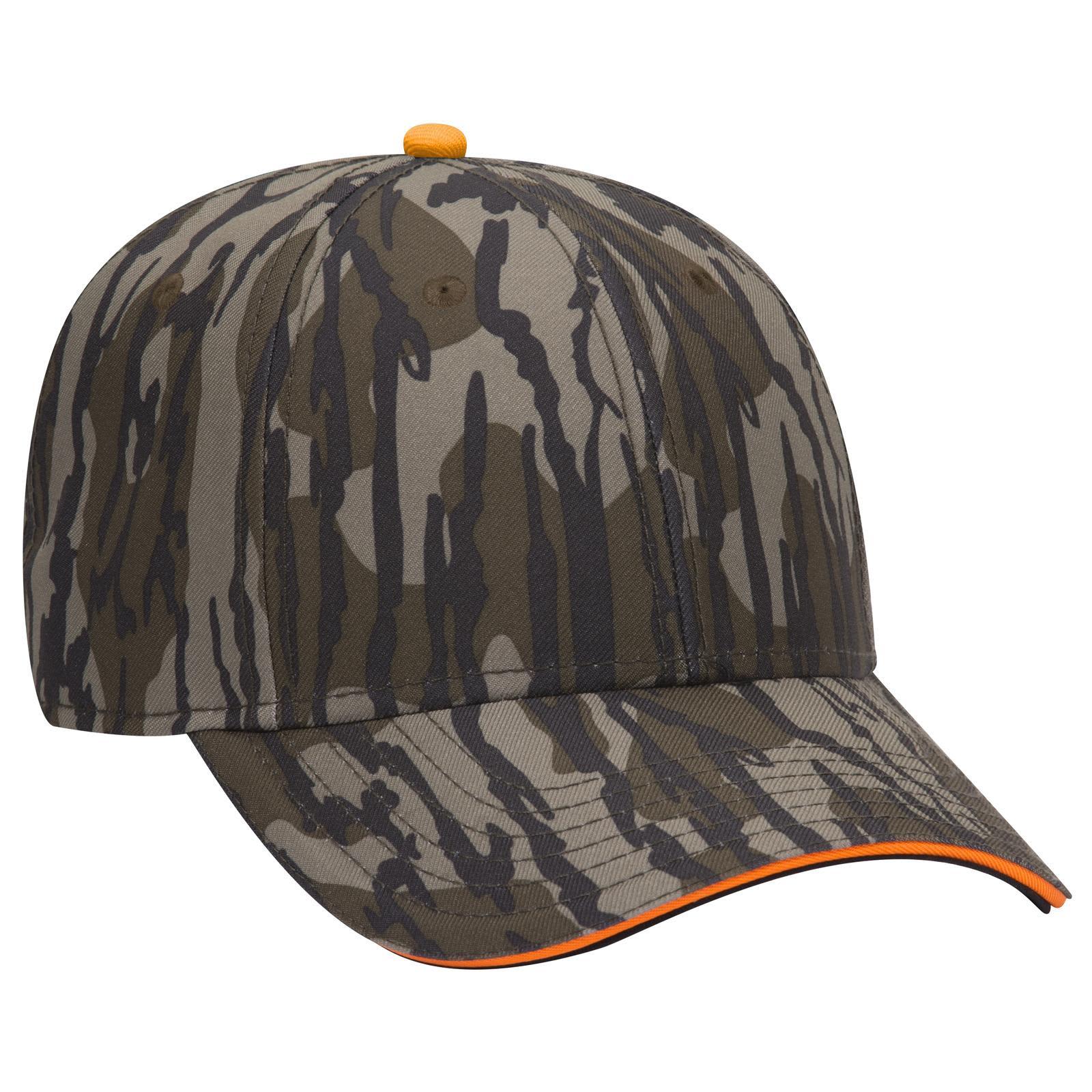 Camo Sandwich 6 Panel Low Profile Baseball Cap
