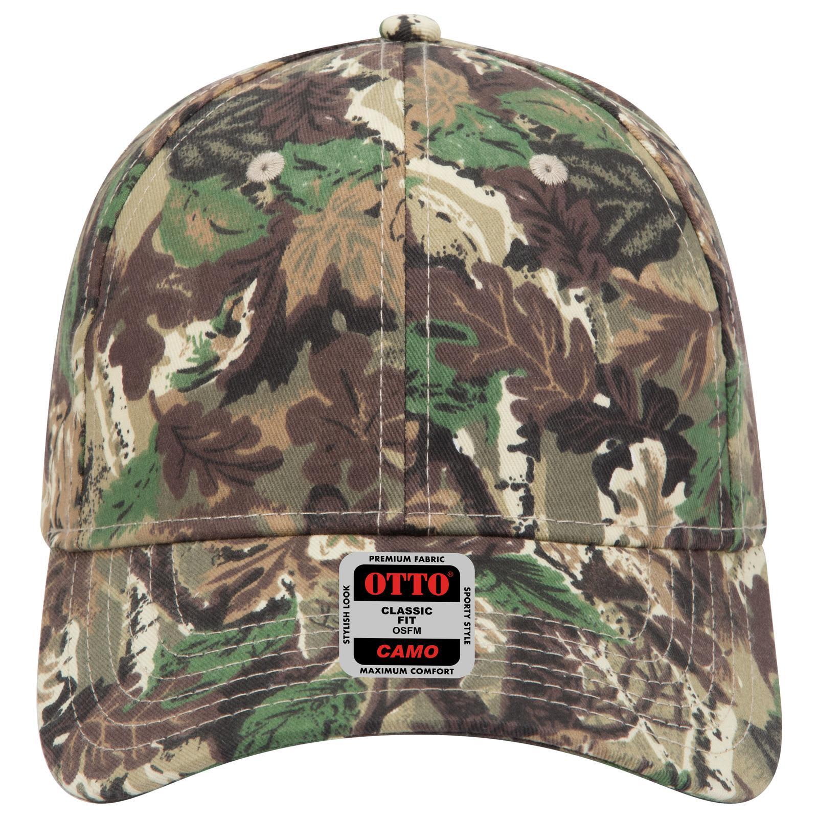 Camo 6 Panel Low Profile Baseball Cap Camo