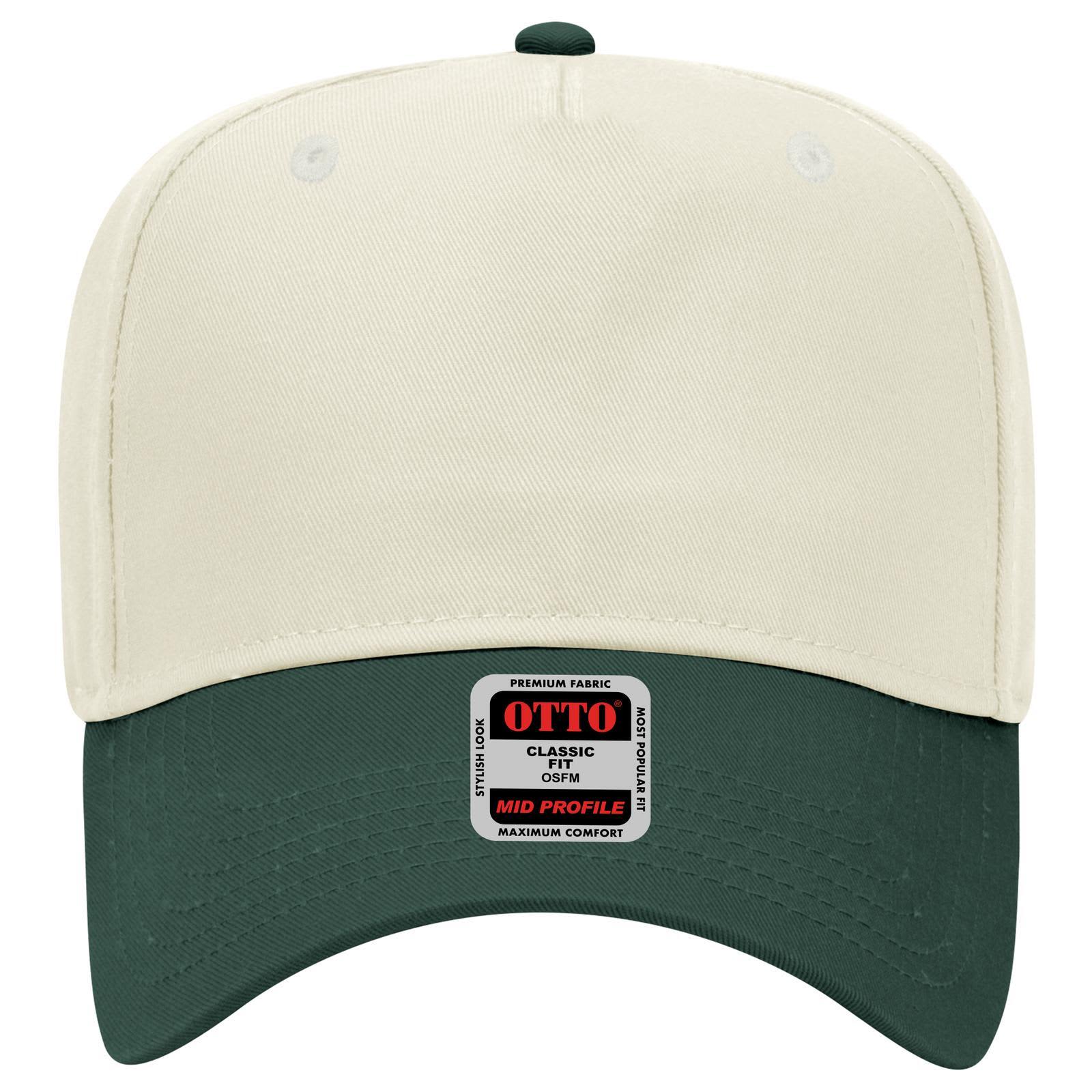 5 Panel Mid Crown Baseball Cap