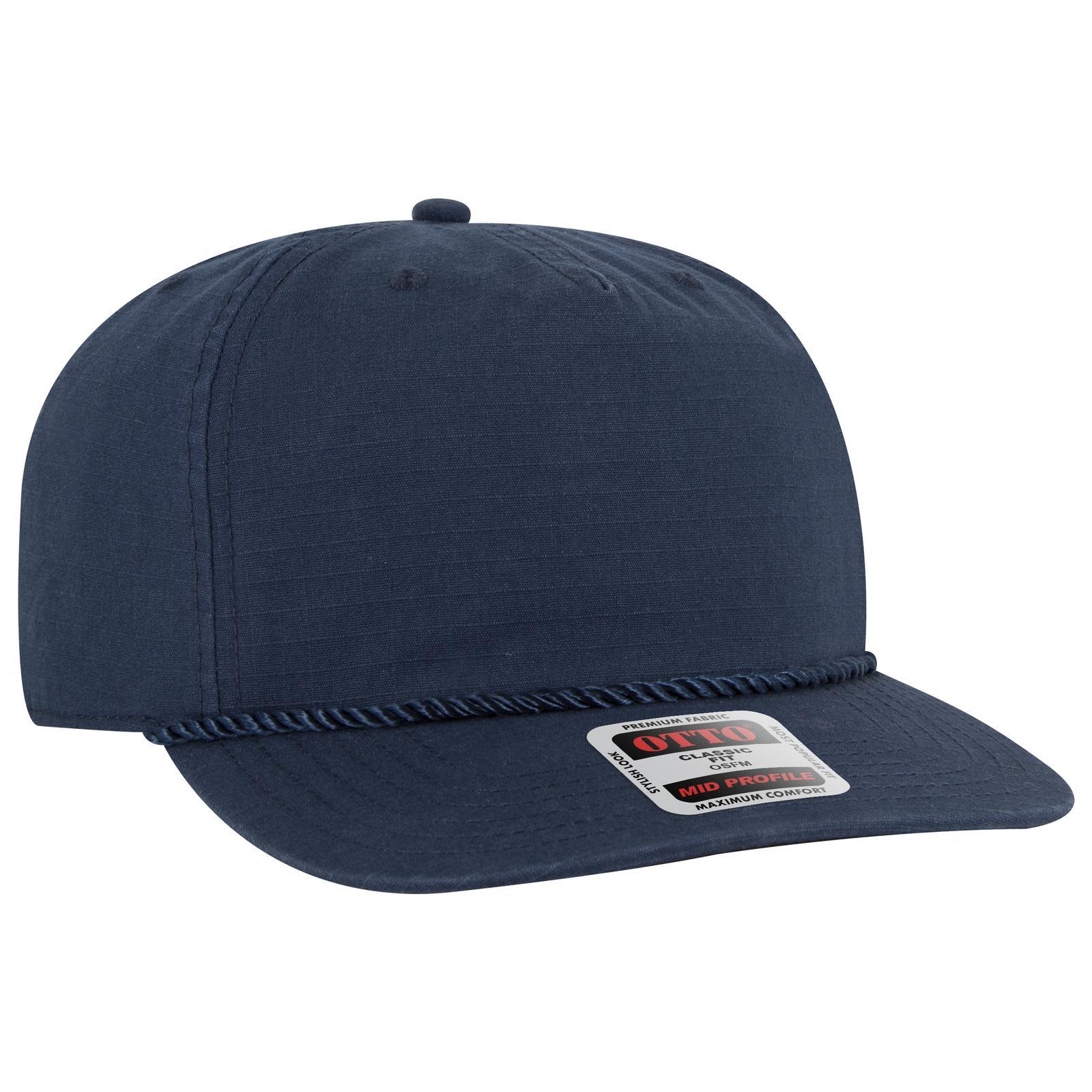 5 Panel Mid Profile Baseball Hat