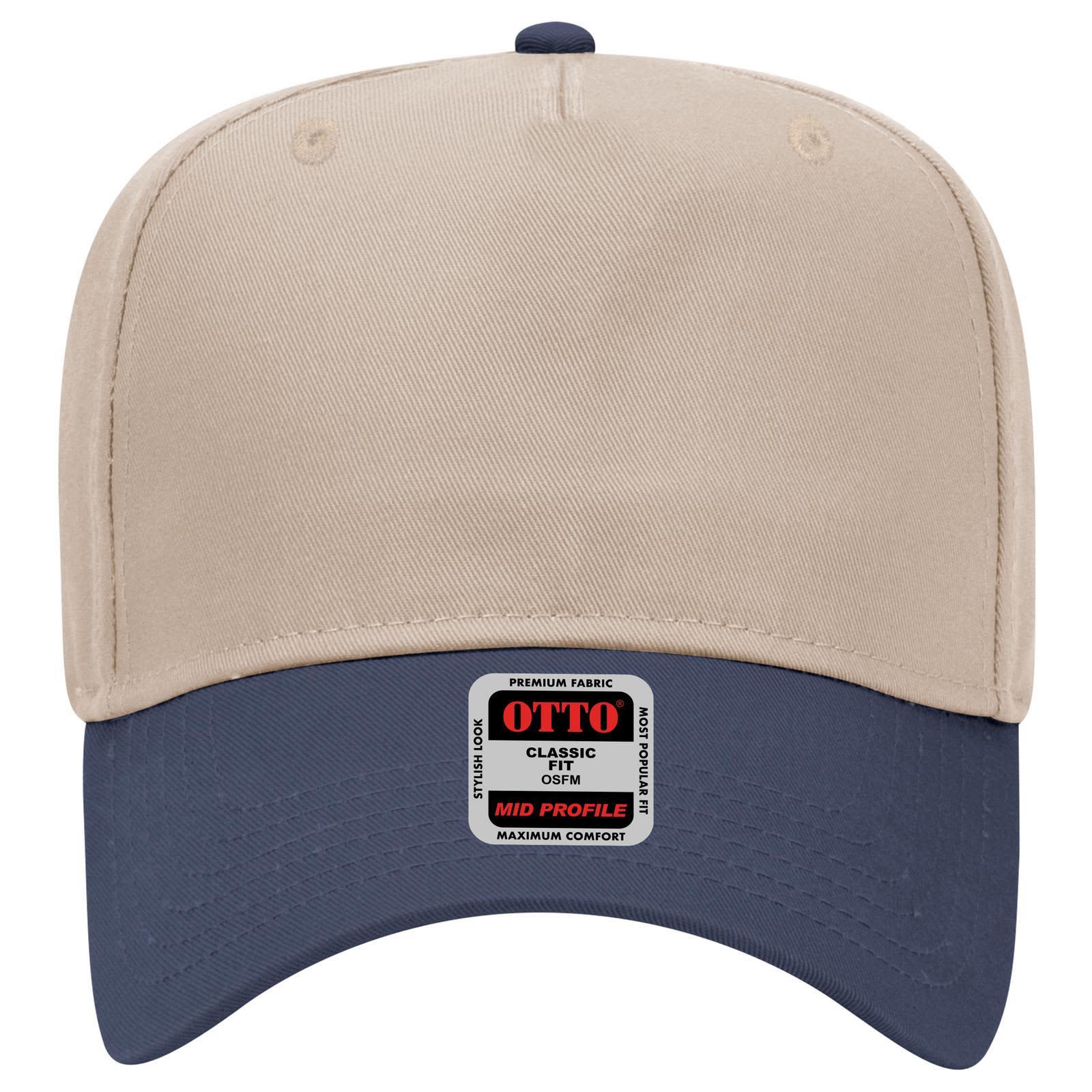 5 Panel Mid Crown Baseball Cap