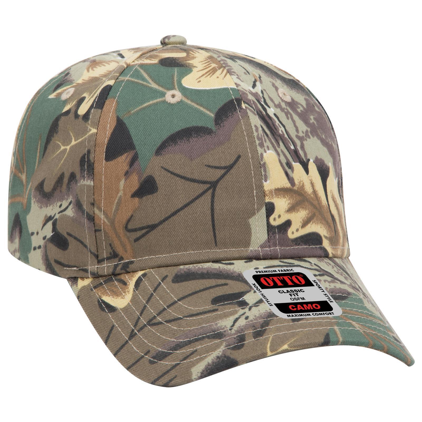 Camo 6 Panel Low Profile Baseball Cap Camo