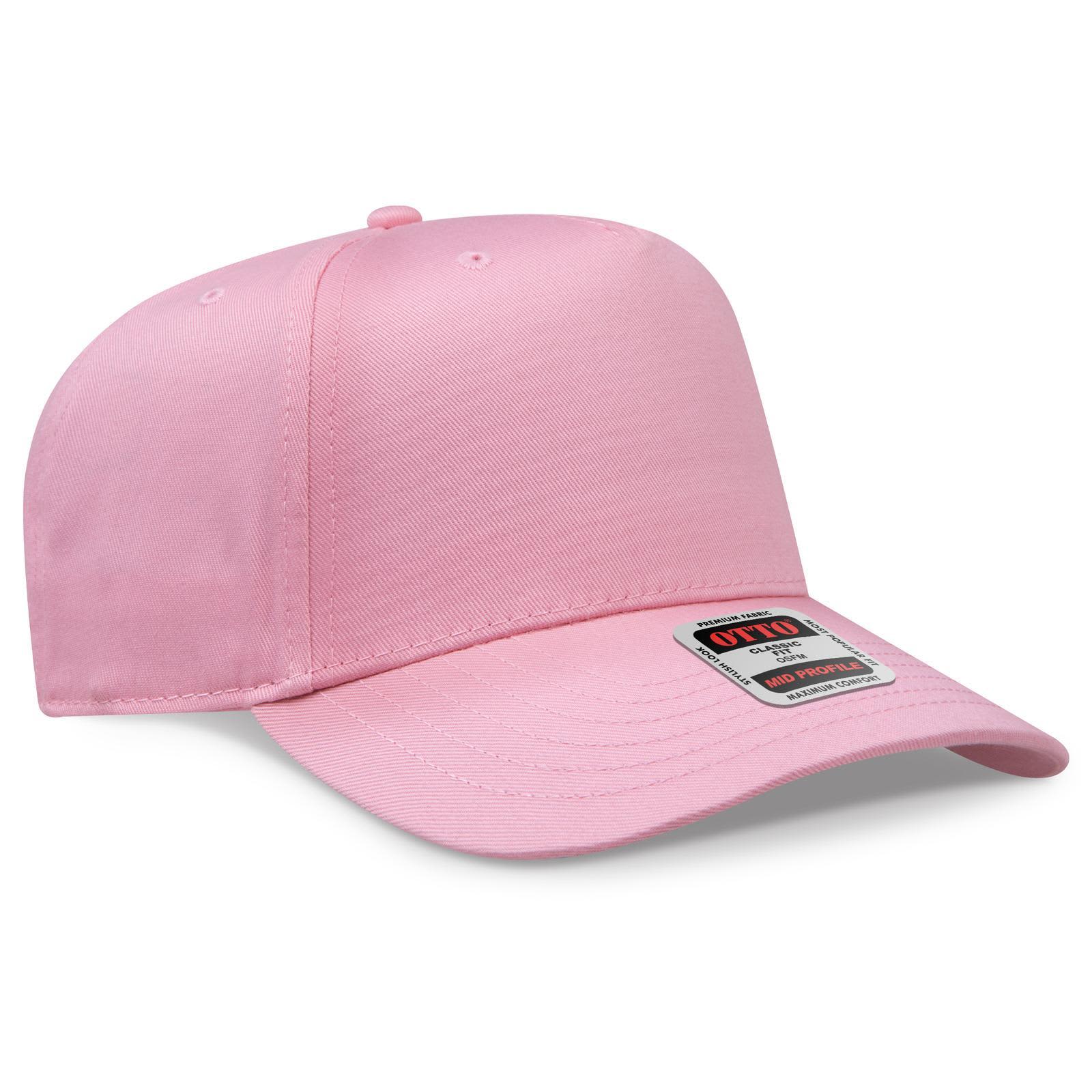 5 Panel Mid Crown Baseball Cap