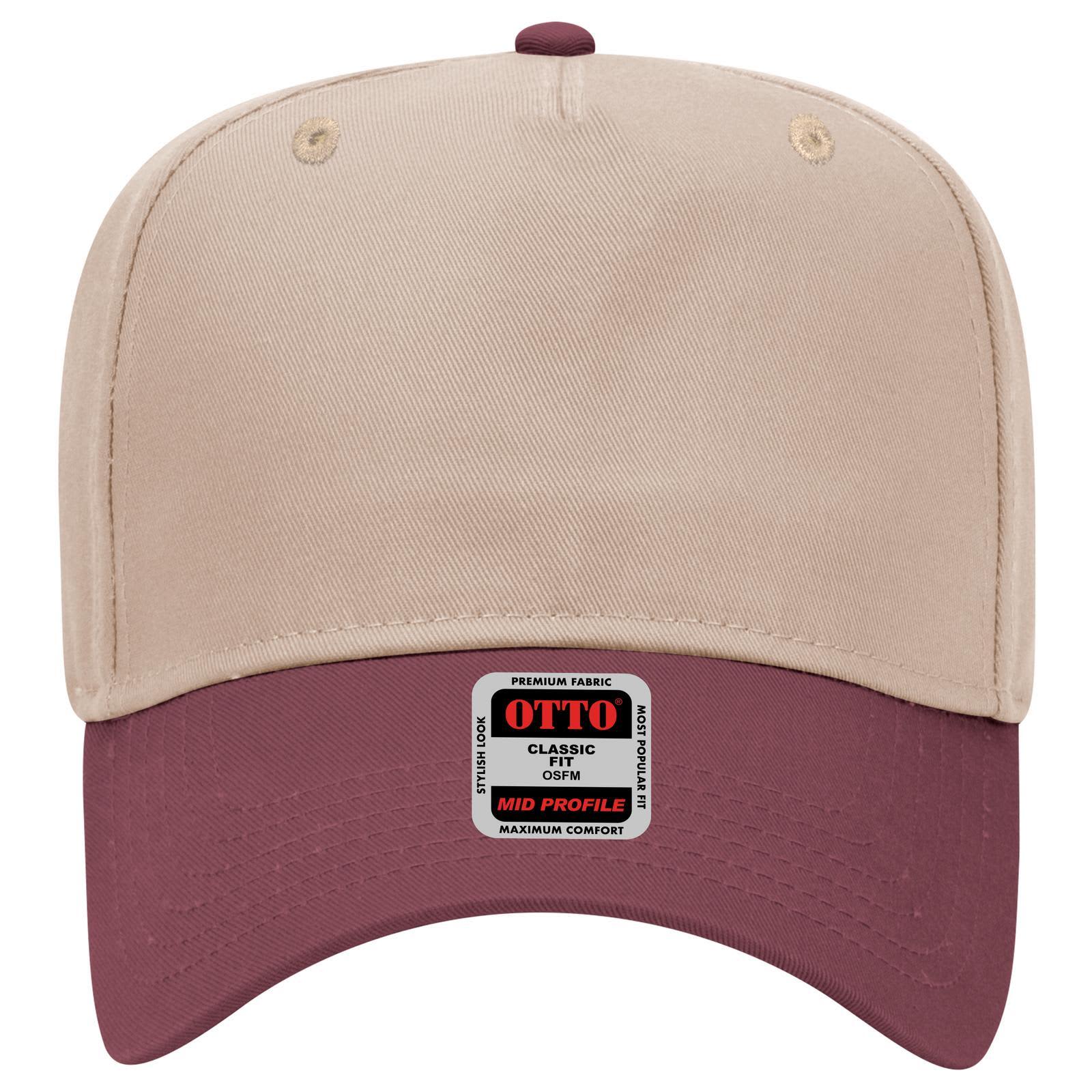 5 Panel Mid Crown Baseball Cap