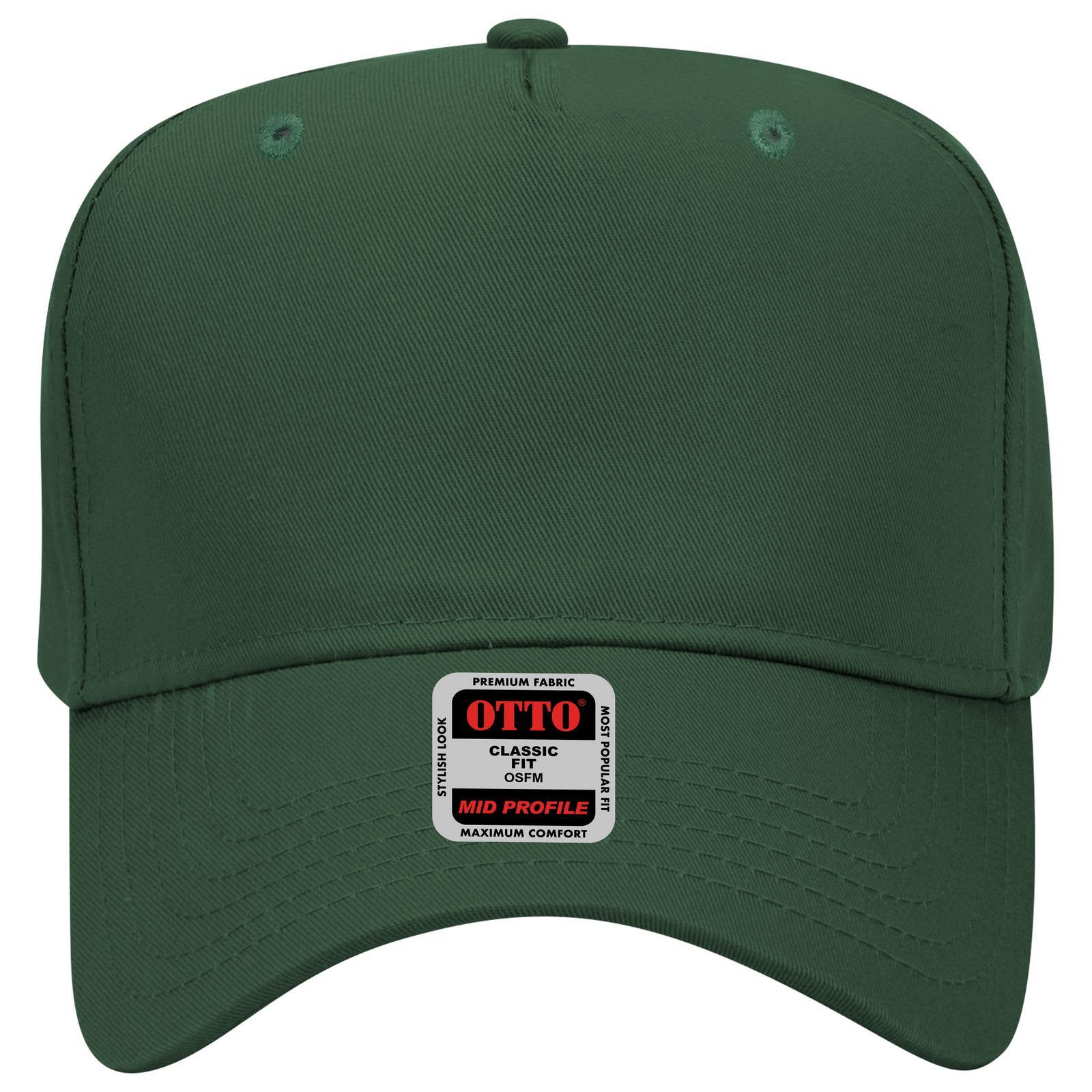 5 Panel Mid Crown Baseball Cap