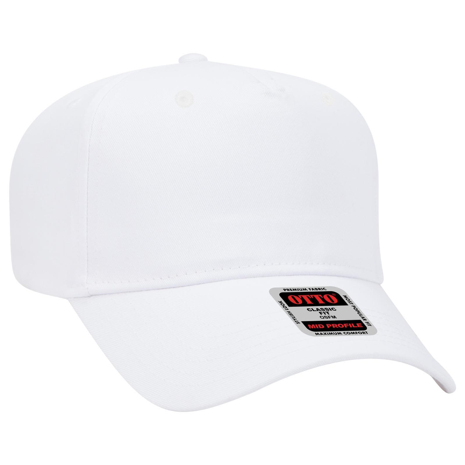 5 Panel Mid Crown Baseball Cap