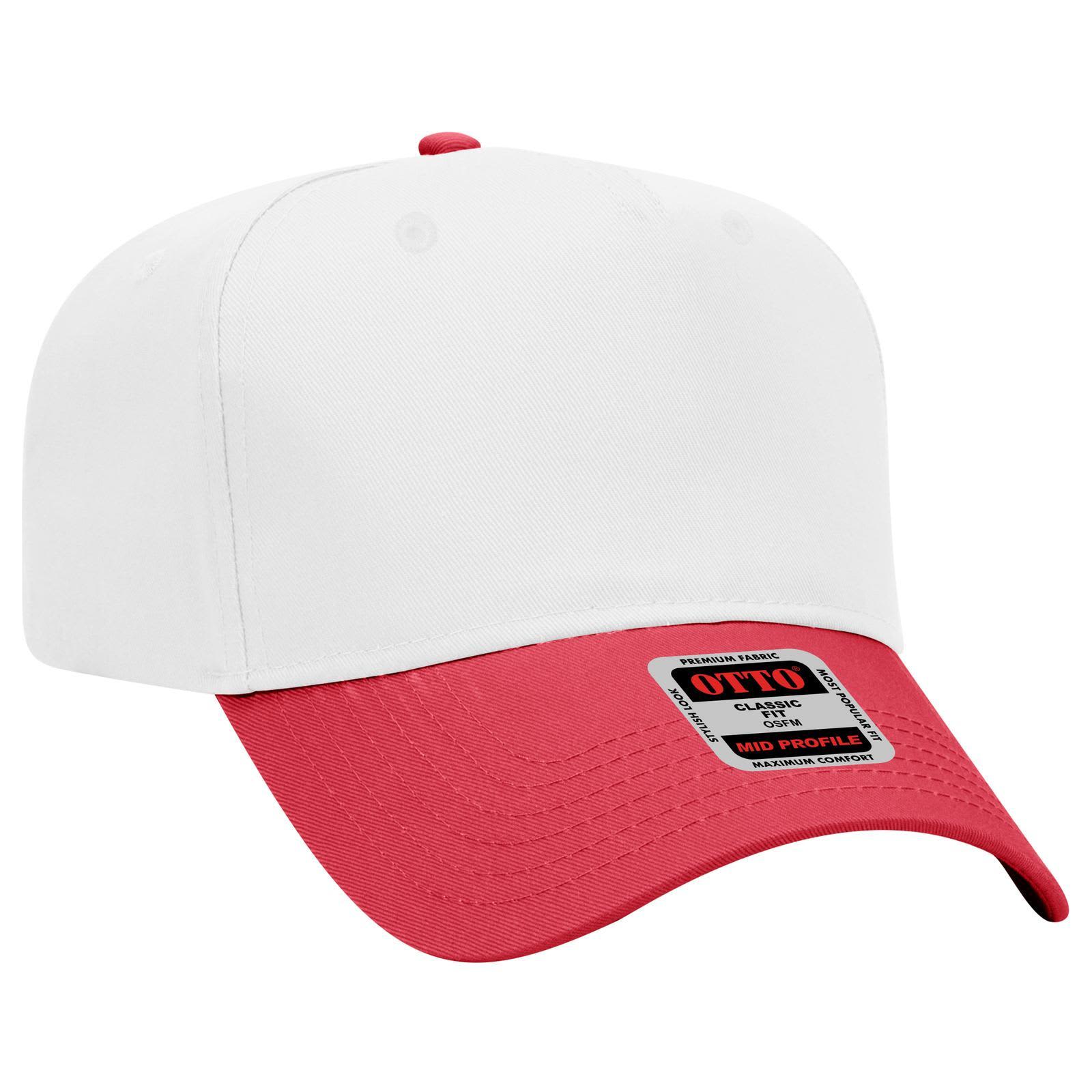 5 Panel Mid Crown Baseball Cap