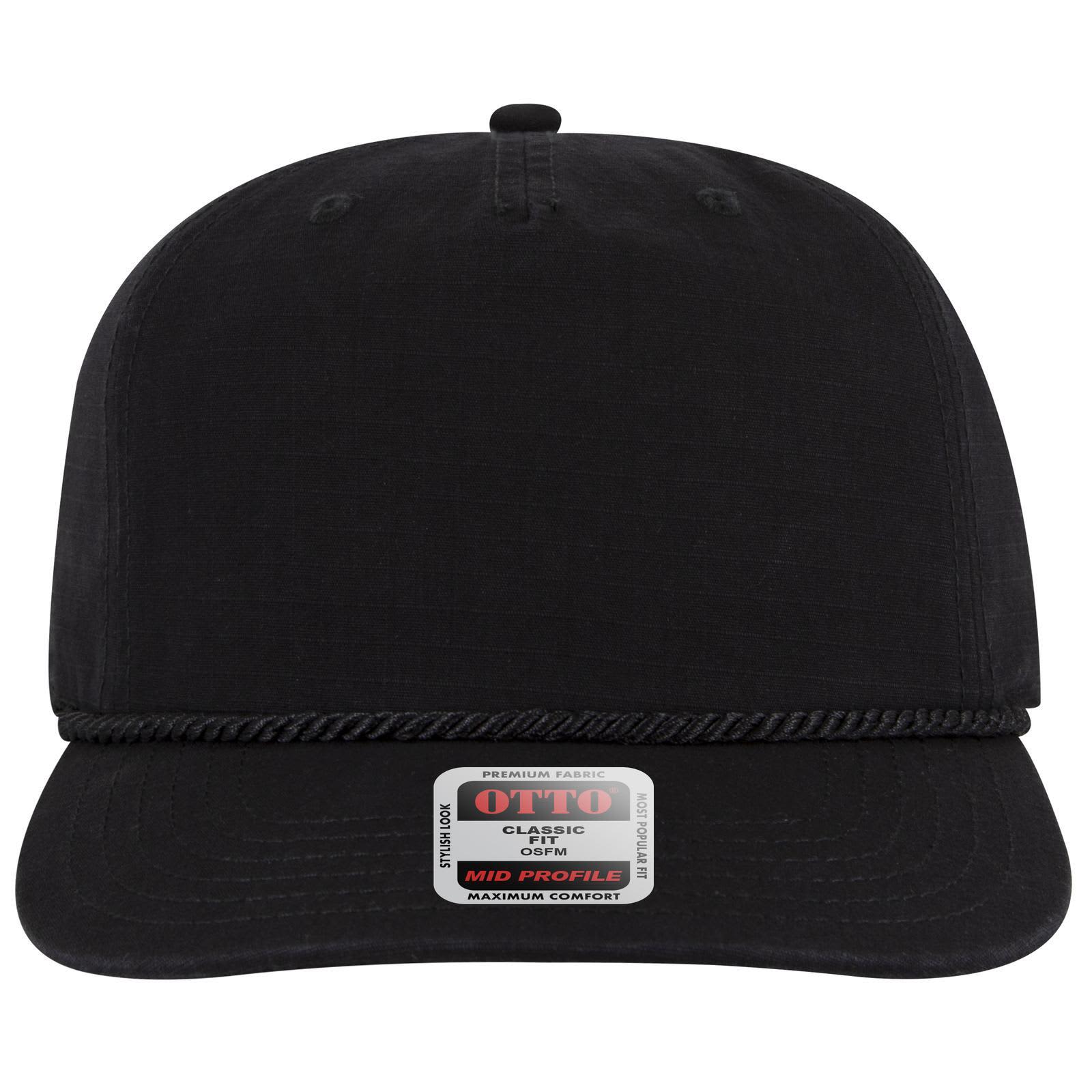 5 Panel Mid Profile Baseball Hat