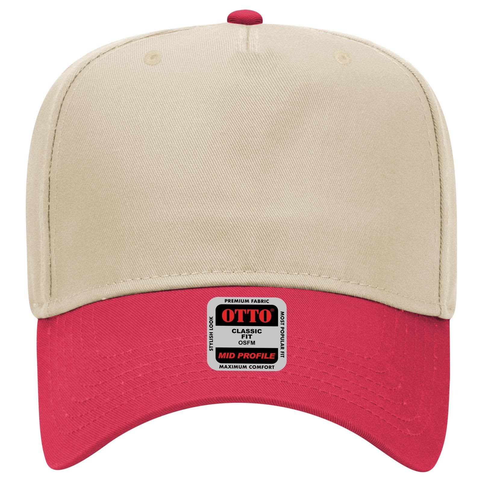 5 Panel Mid Crown Baseball Cap