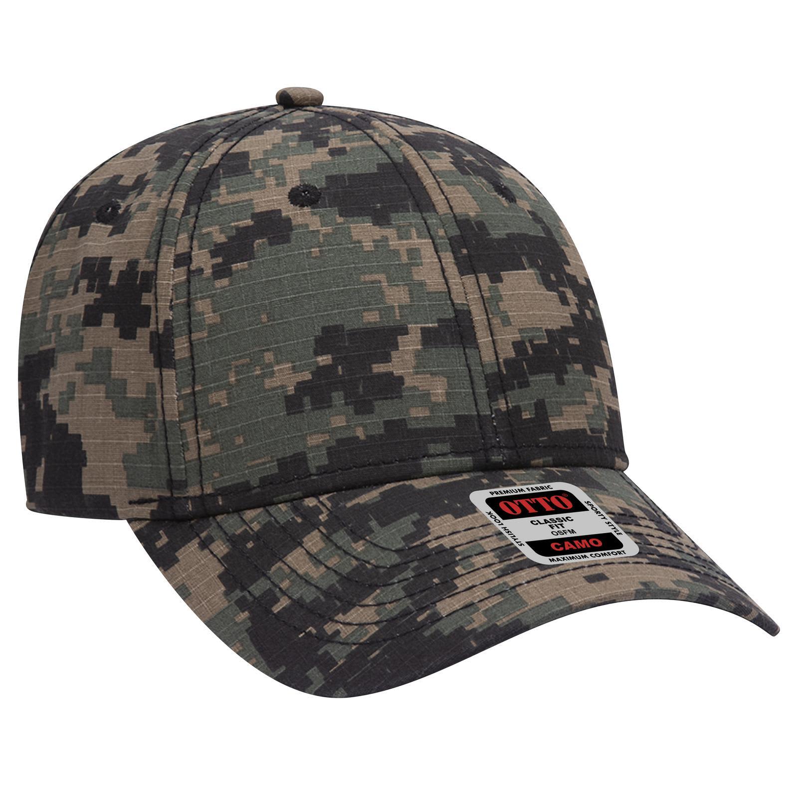 Digital Camo 6 Panel Low Profile Baseball Cap