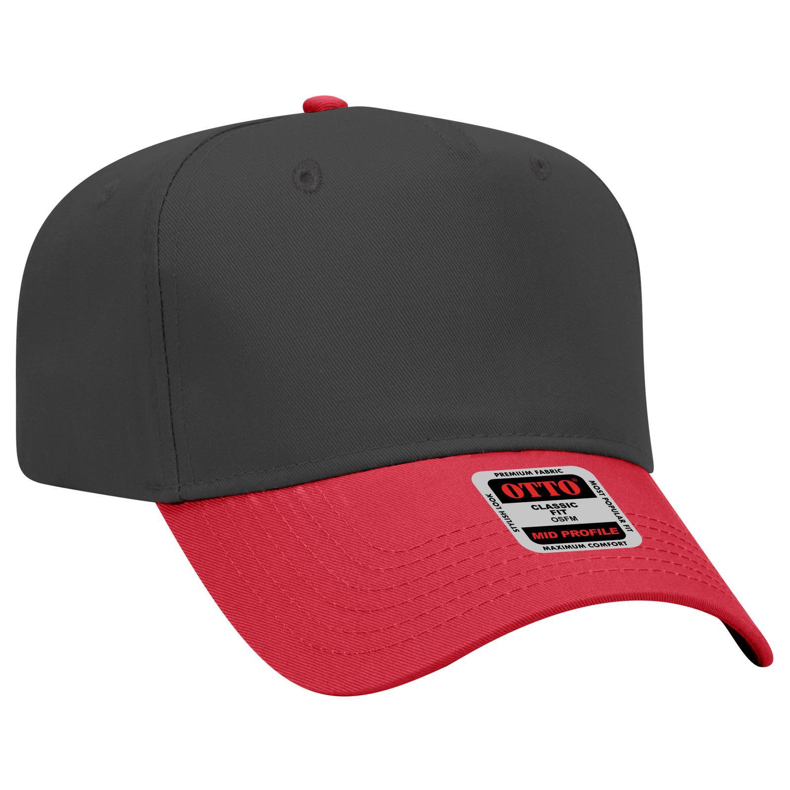 5 Panel Mid Crown Baseball Cap