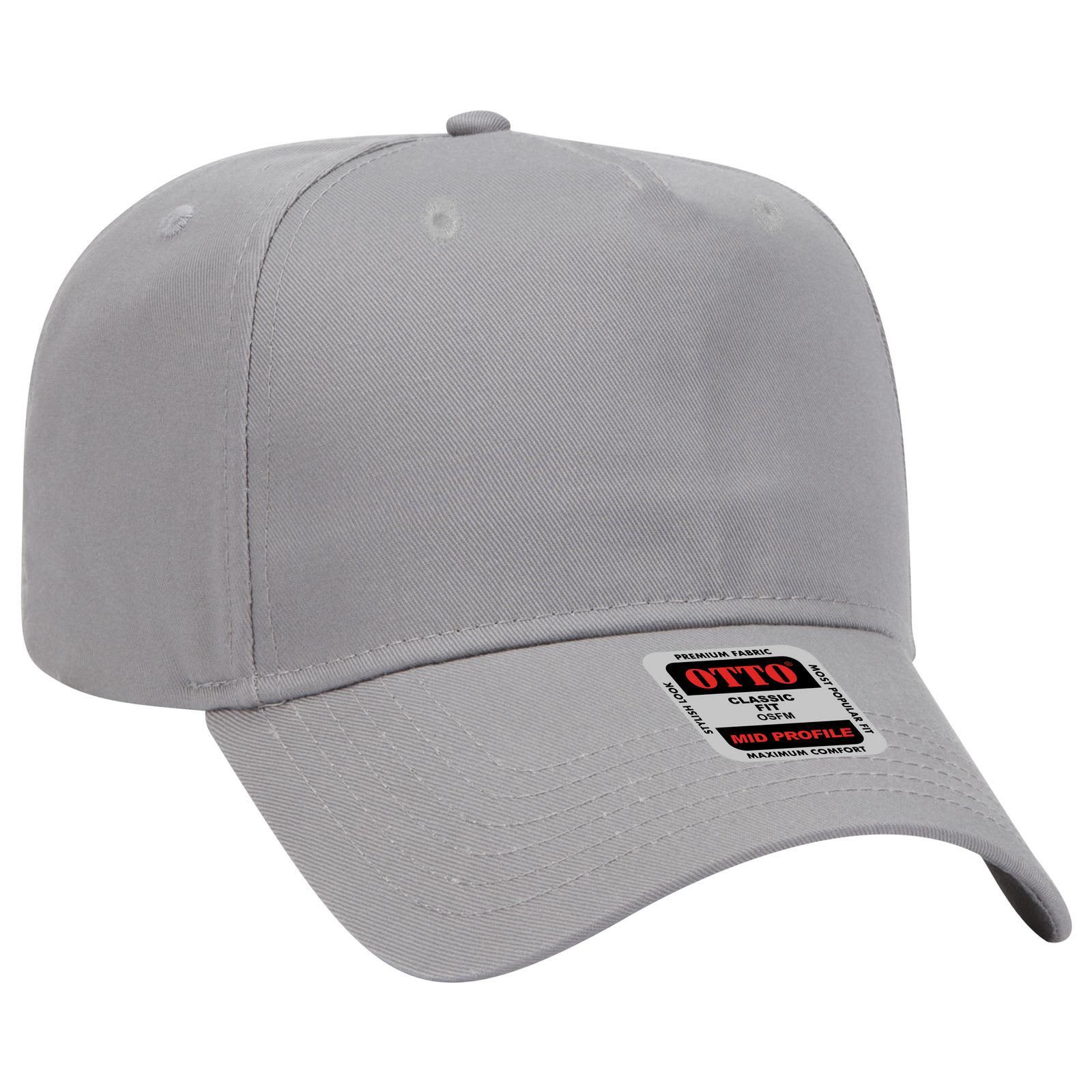 5 Panel Mid Crown Baseball Cap