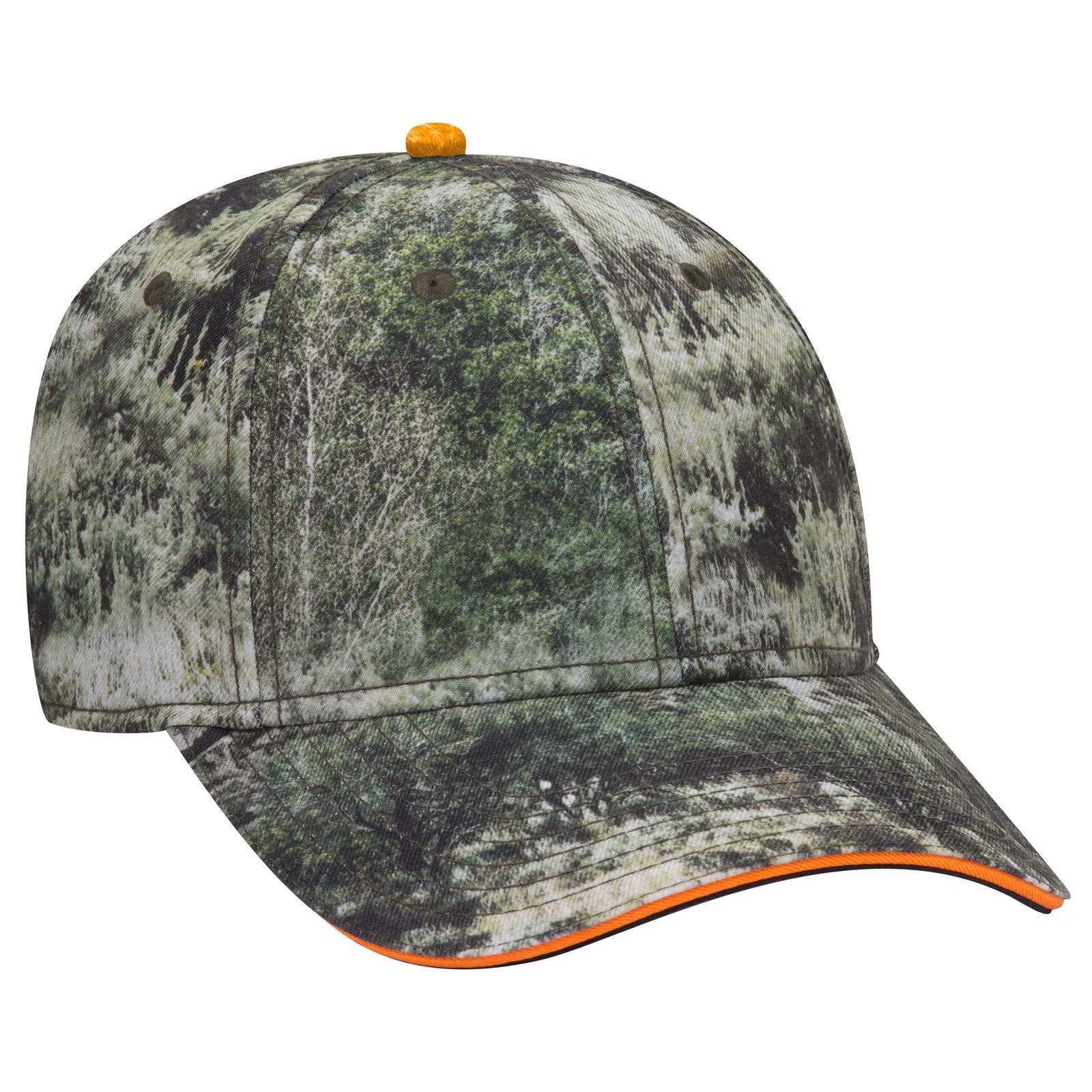 Camo Sandwich 6 Panel Low Profile Baseball Cap
