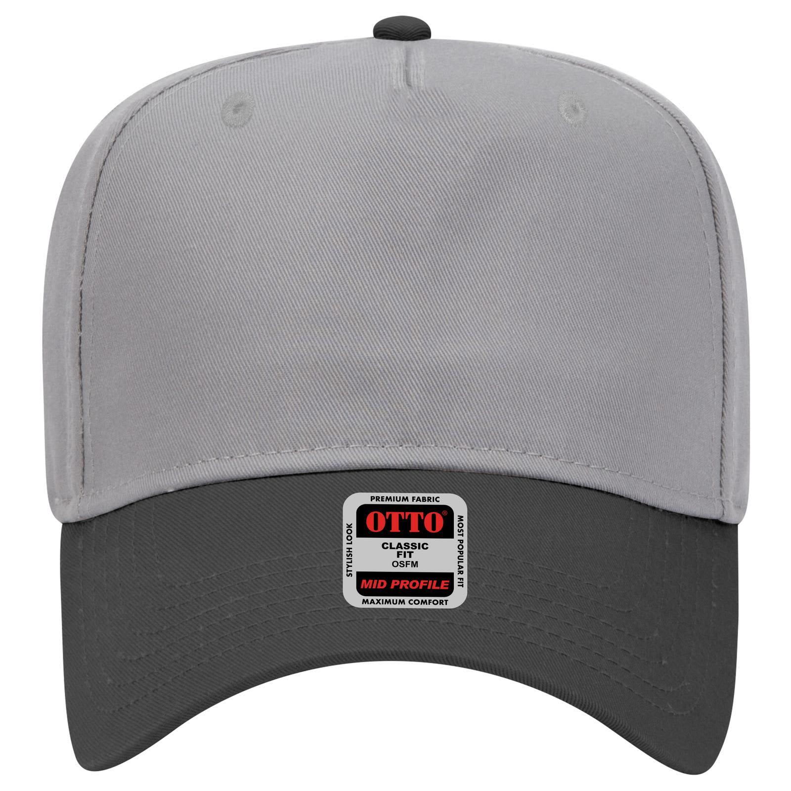 5 Panel Mid Crown Baseball Cap