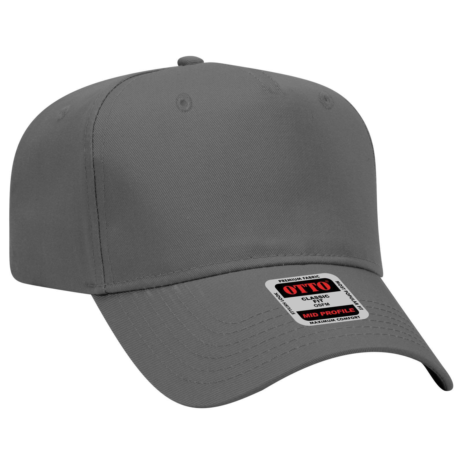 5 Panel Mid Crown Baseball Cap