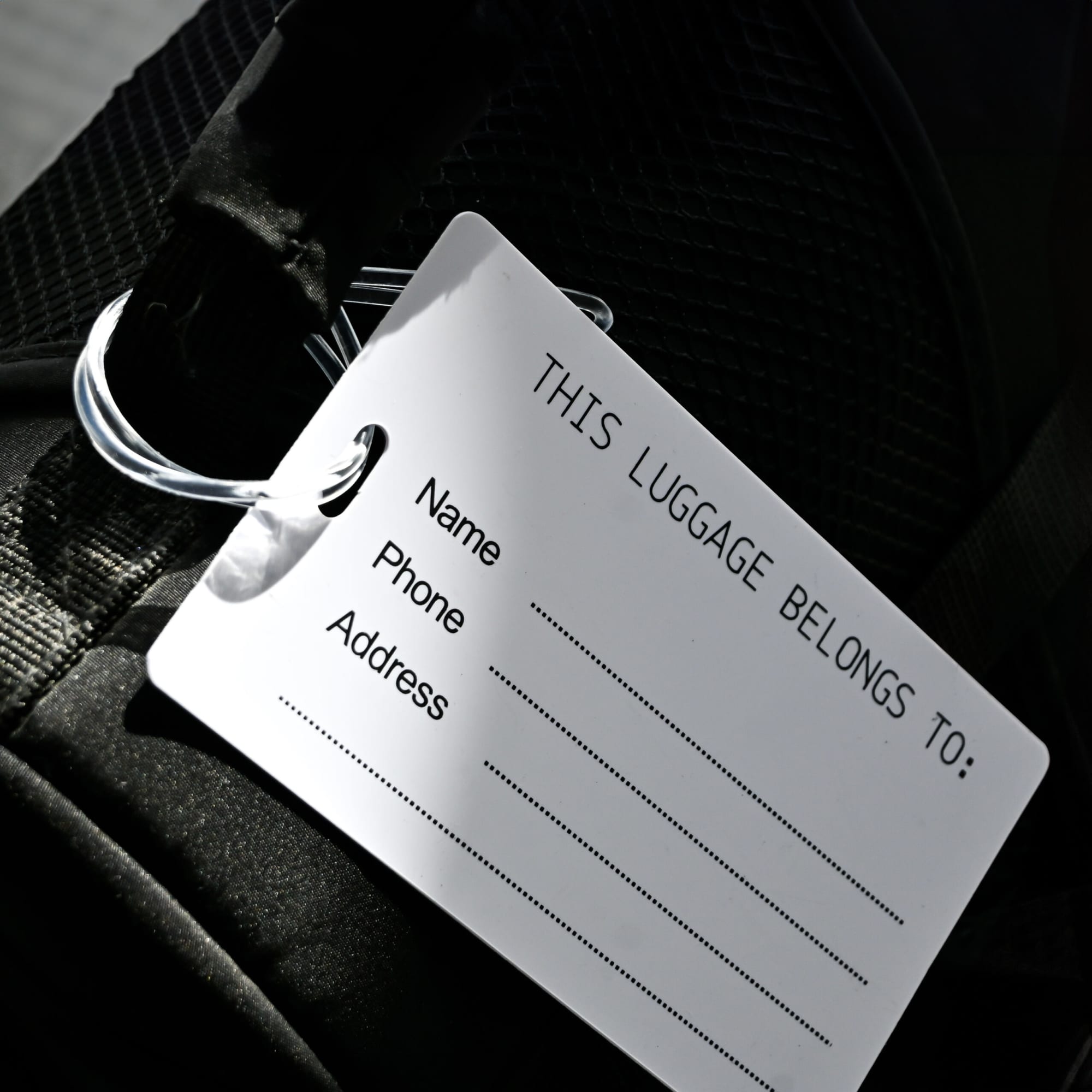 Imprinted Large Luggage Tag