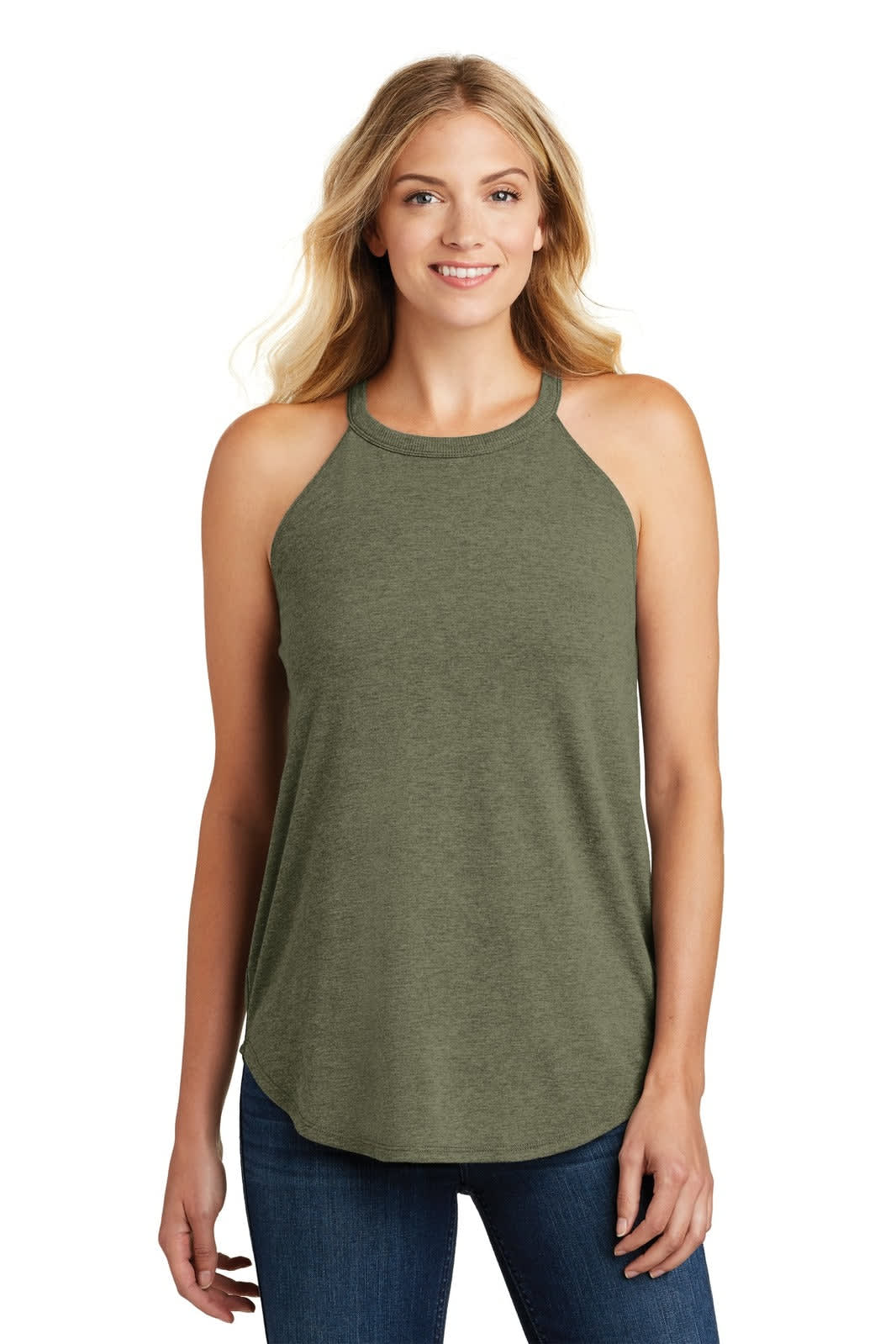 District Made  Ladies Perfect Tri  Rocker Tank
