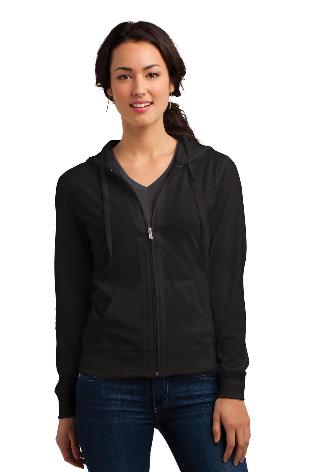 District Juniors Jersey Full-Zip Hoodie