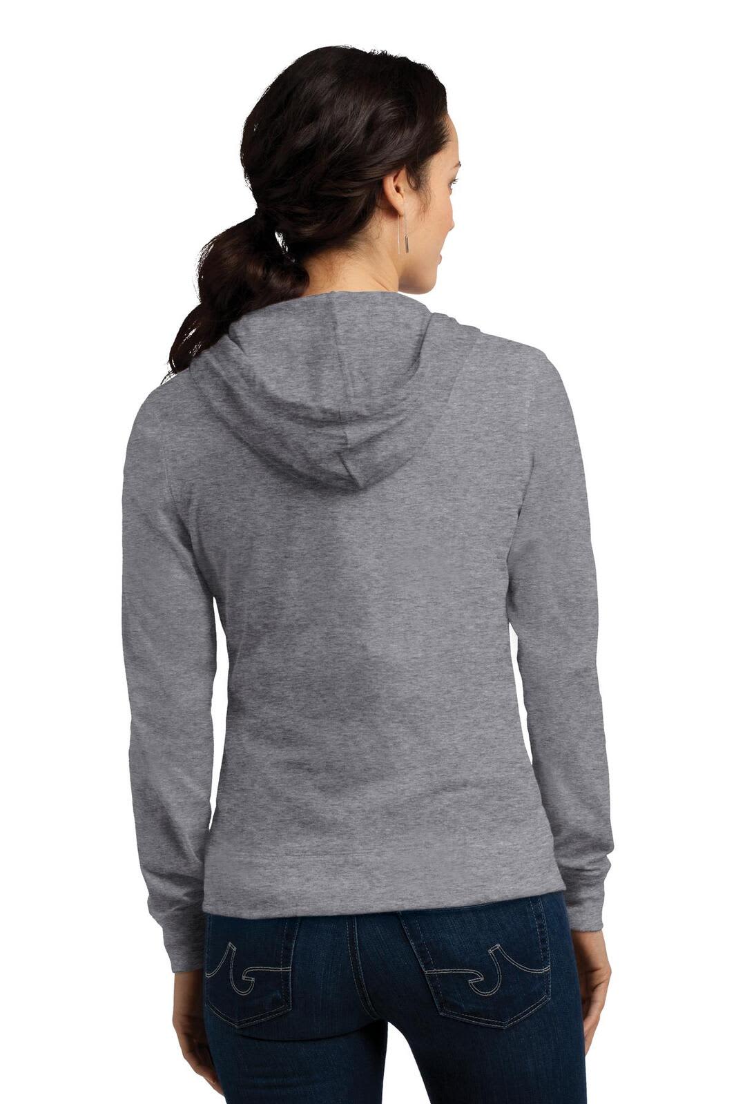 District Juniors Jersey Full-Zip Hoodie