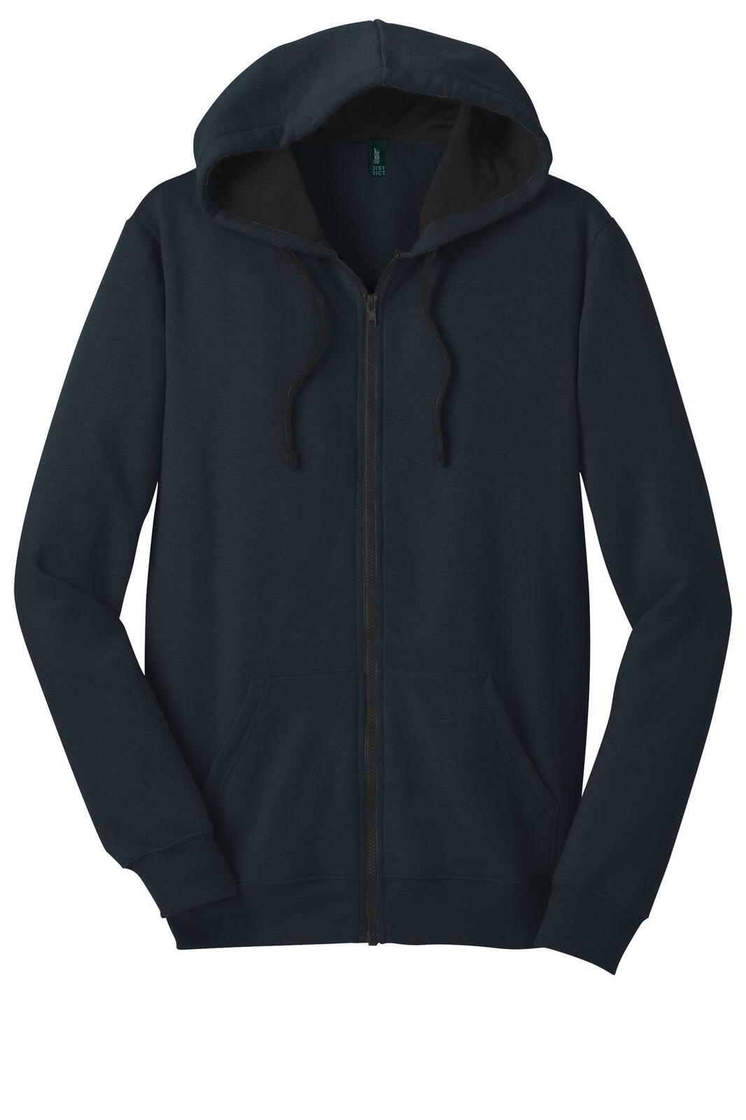 District - Young Mens The Concert Fleece Full-Zip Hoodie