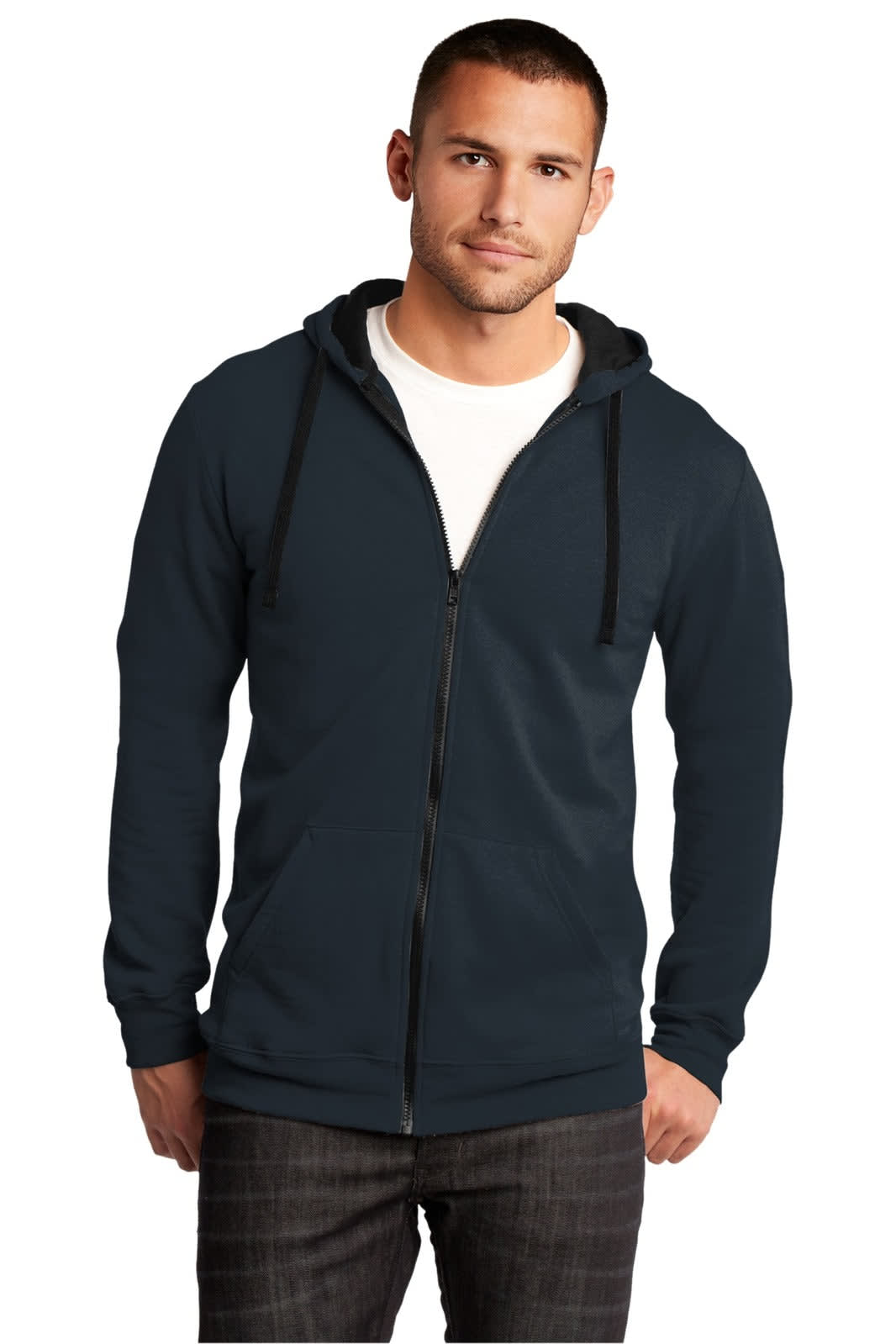 District - Young Mens The Concert Fleece Full-Zip Hoodie