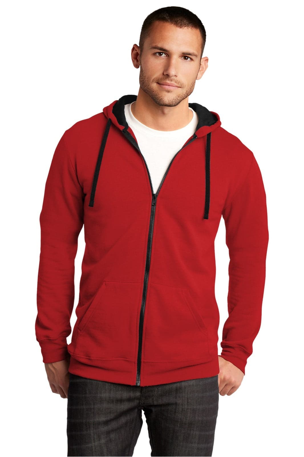 District - Young Mens The Concert Fleece Full-Zip Hoodie