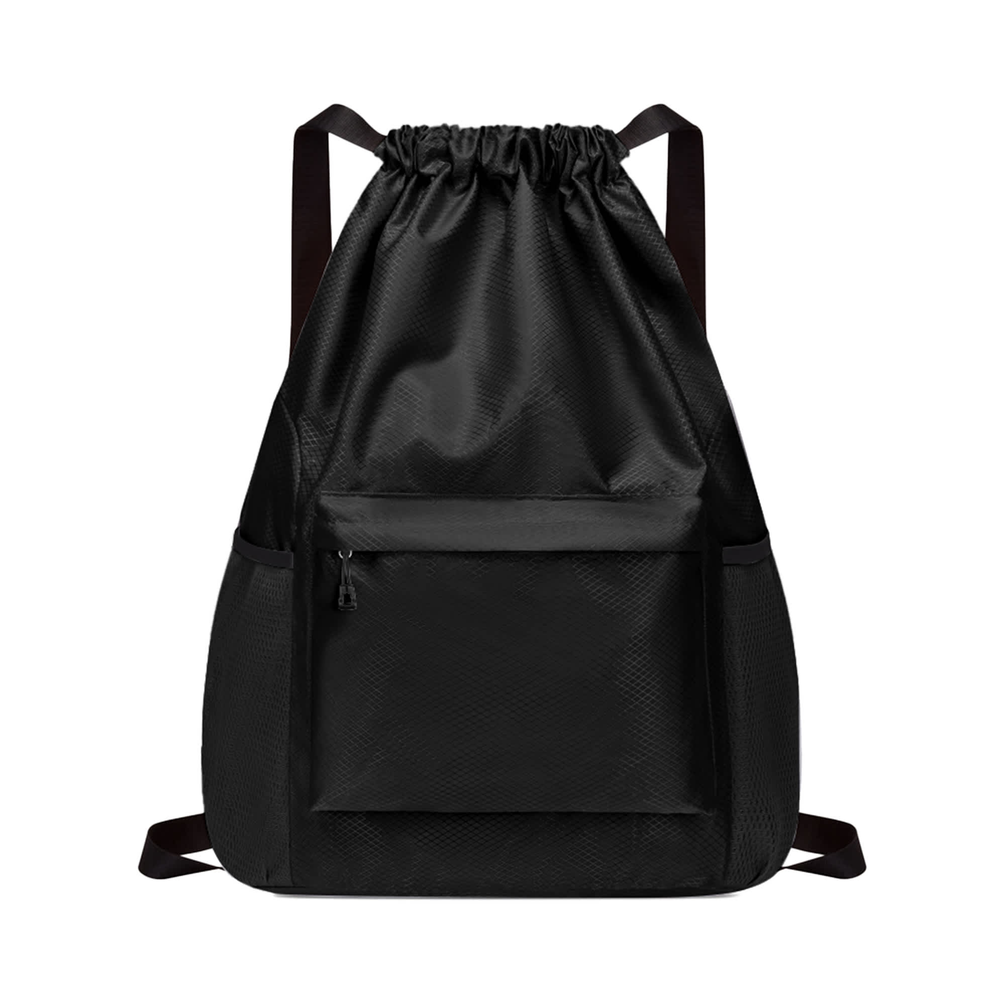 Multi-Pocket Drawstring Backpack