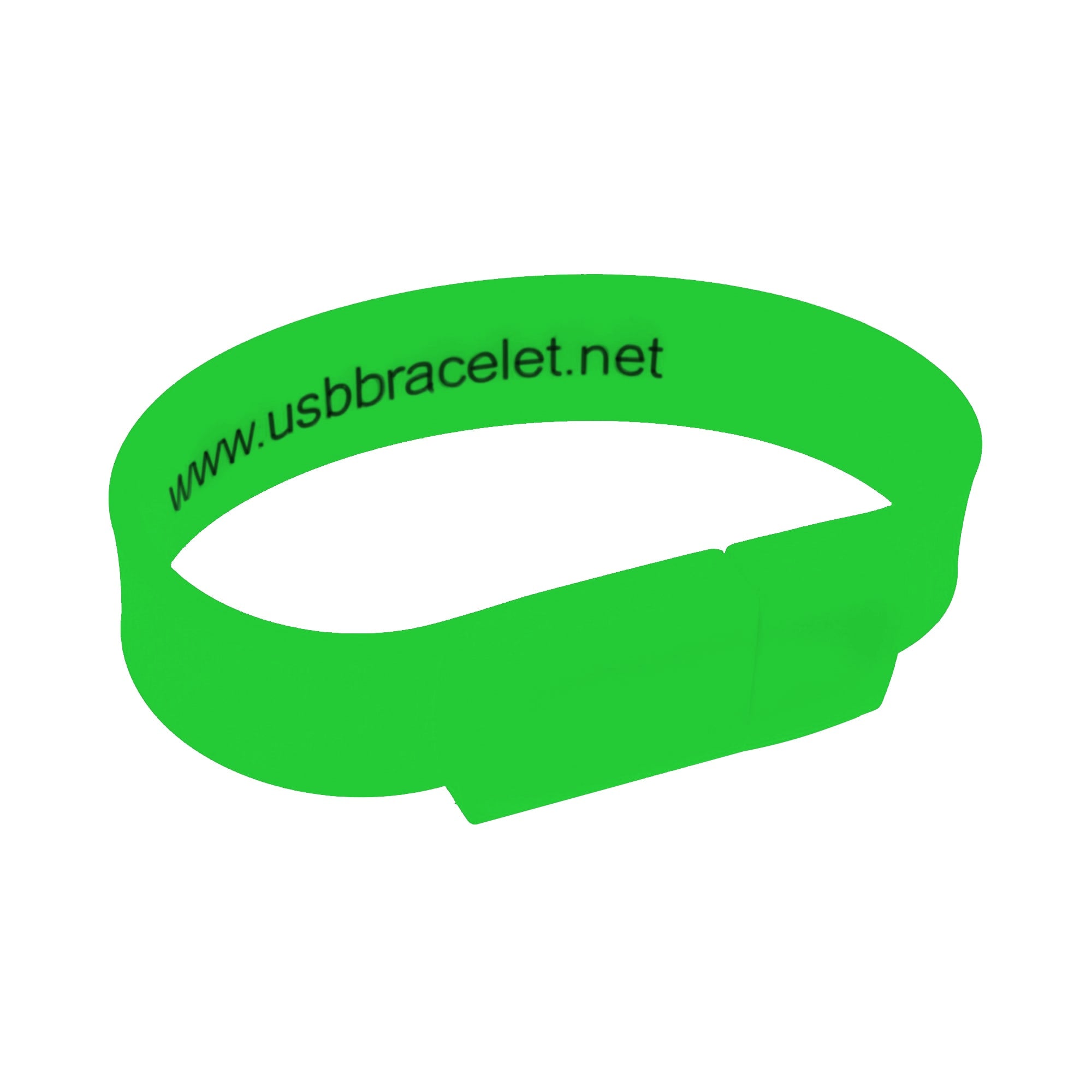 Rectangular Silicone Wristband Flash Drive