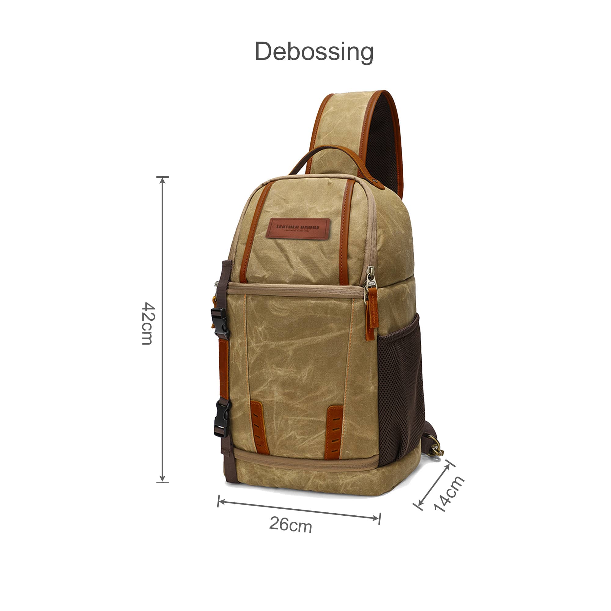 Waxed Canvas Camera Sling Bag