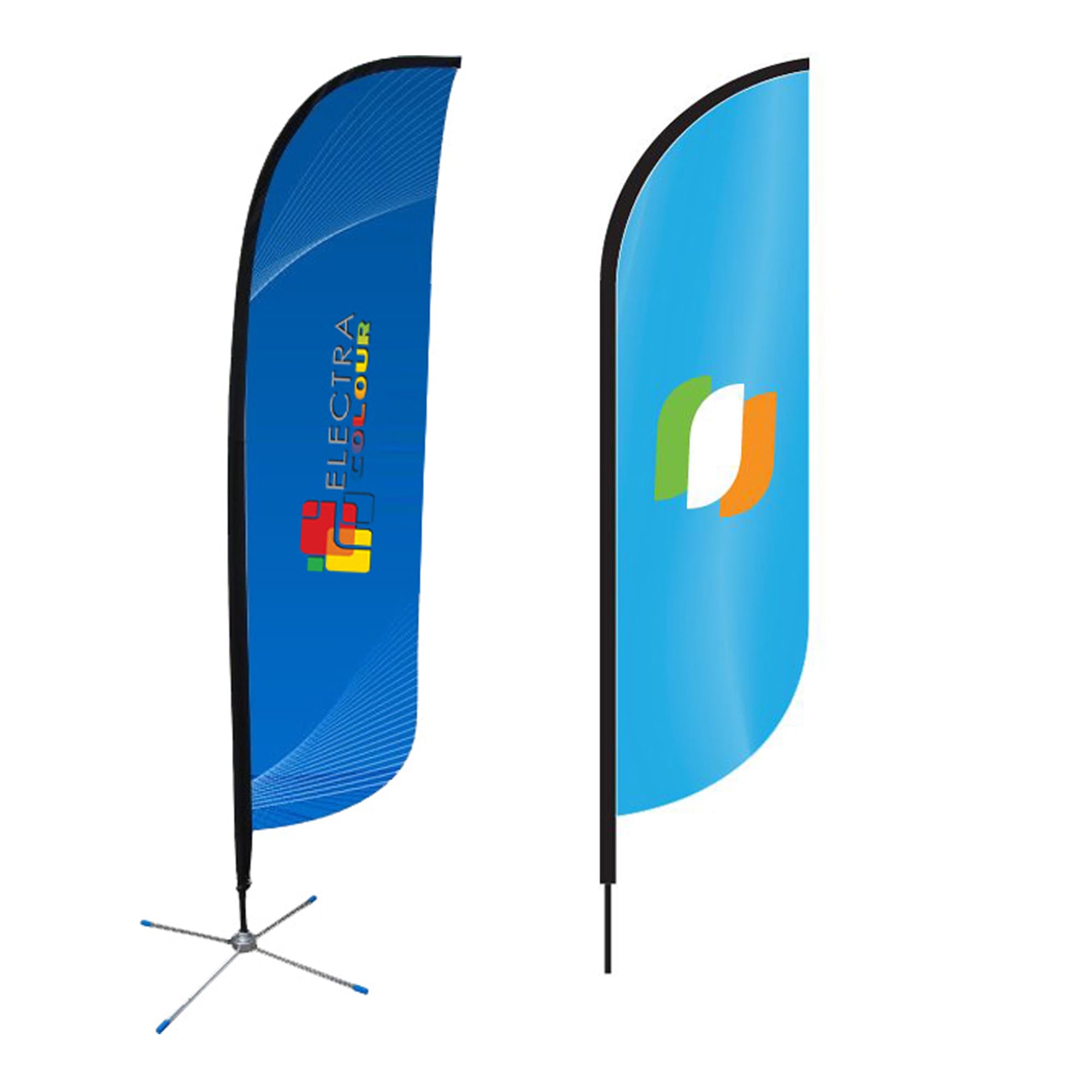 Large(80.5*400cm) Convex Feather Banners 15ft