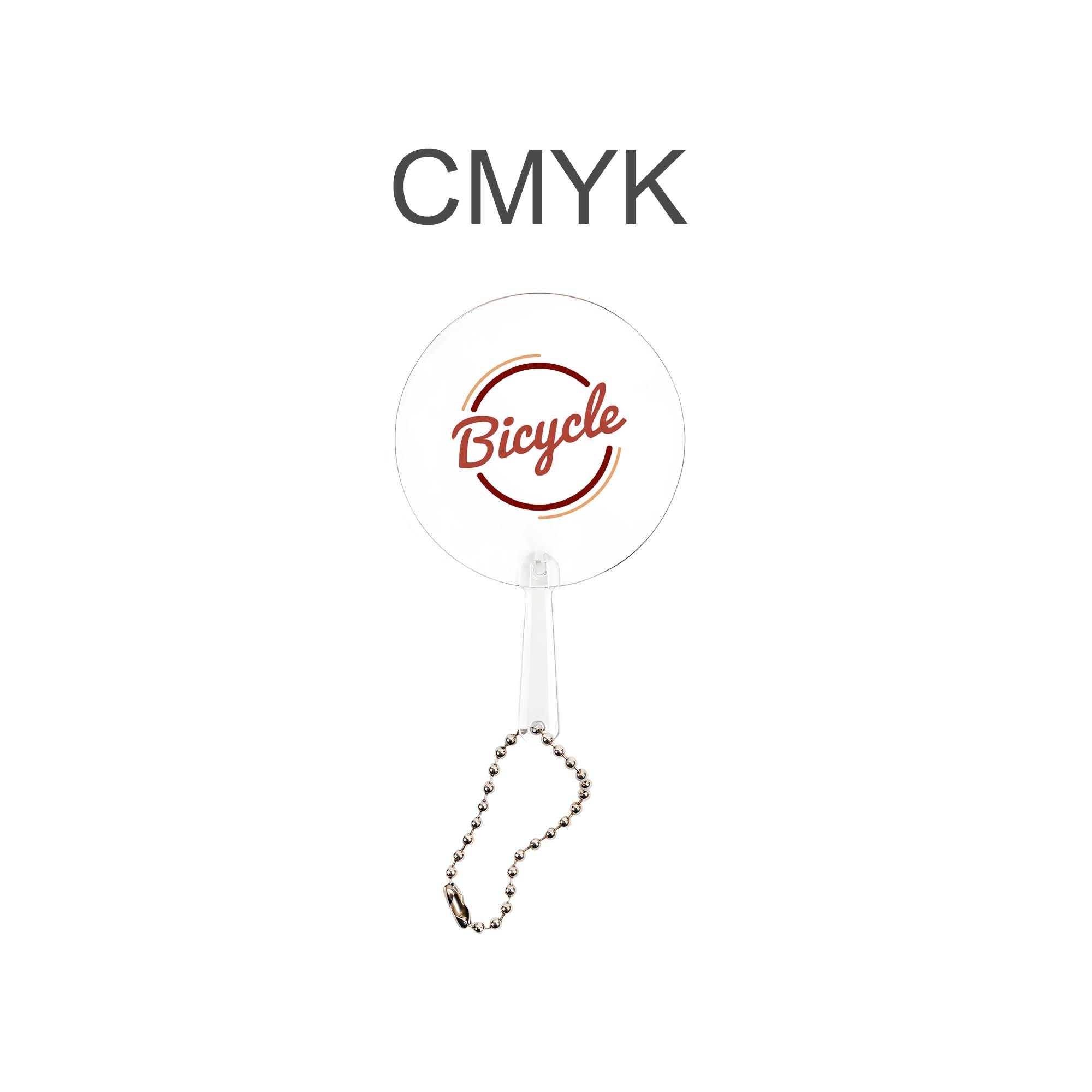 Mini PVC Hand Fan with Keychain