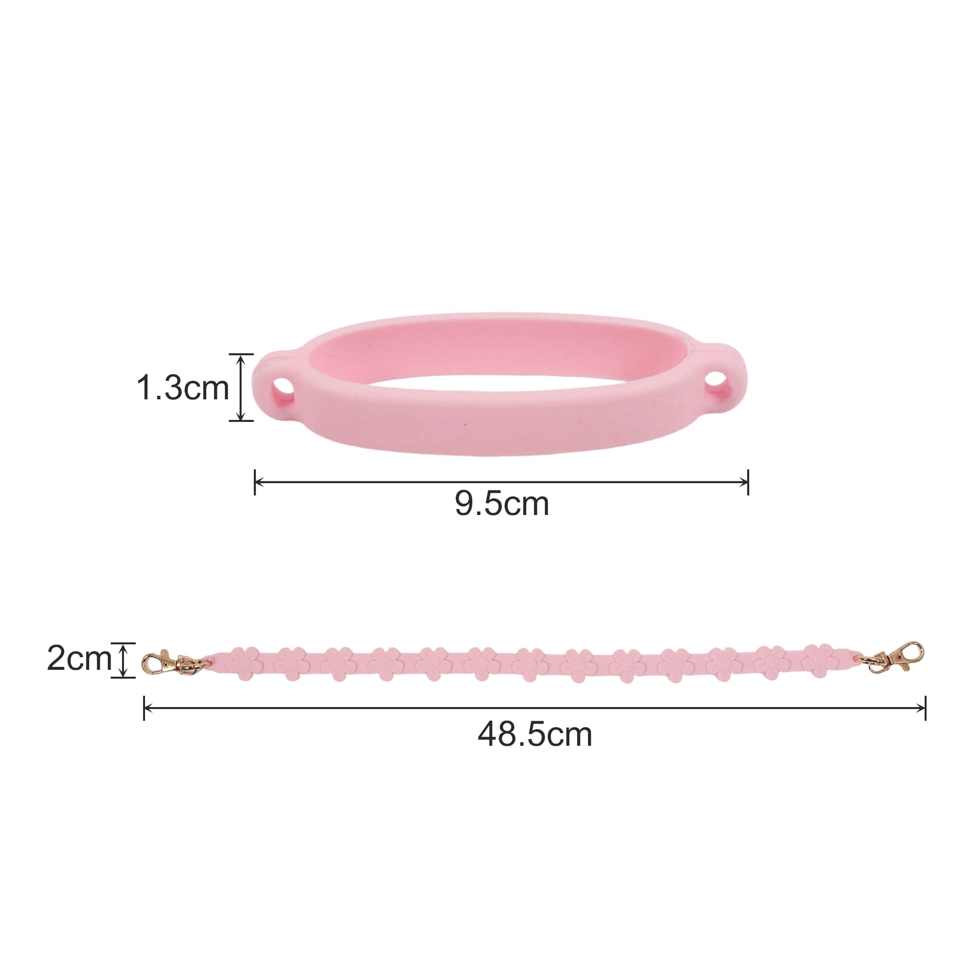 Silicone Flower Tumbler Strap