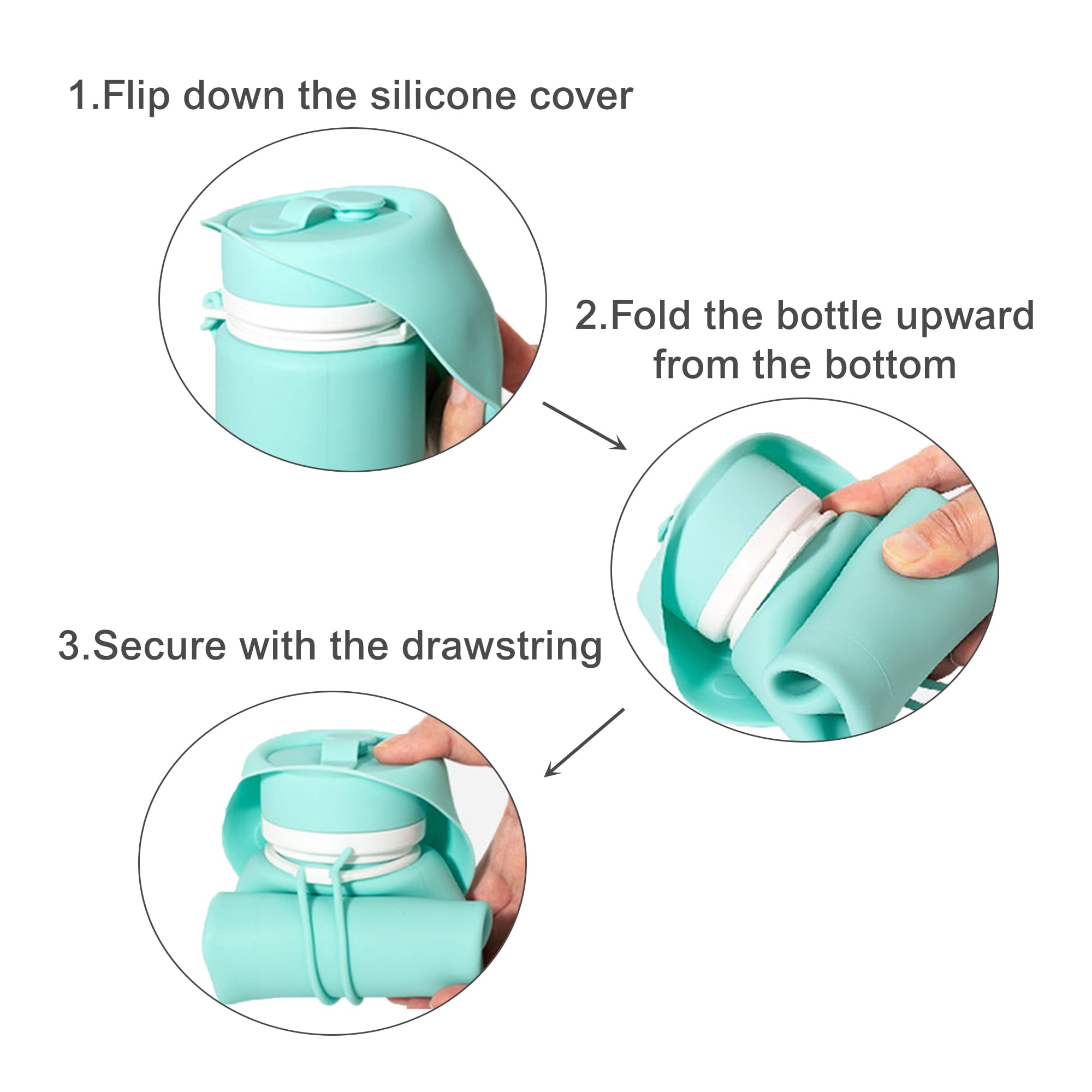 550ml Paw Bowl Collasible Dog Water Bottle
