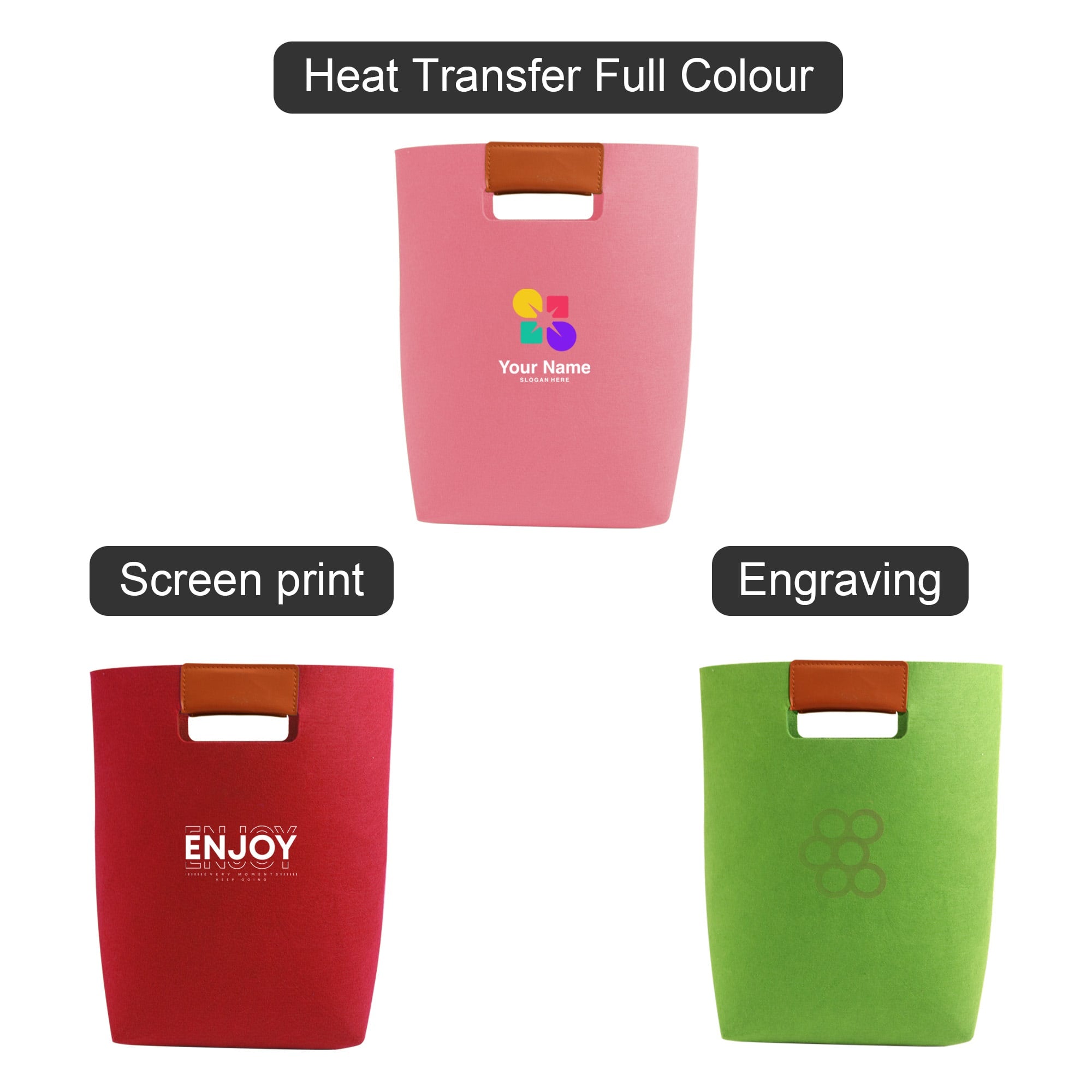 RPET Elegant Felt Carrying Tote Bag