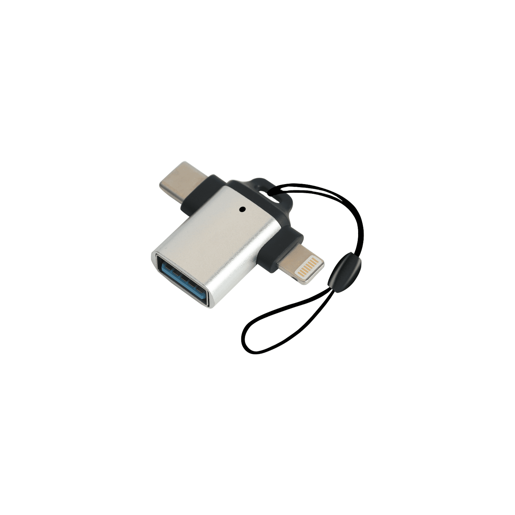USB 3.0 to USB C Lightning OTG Adapter