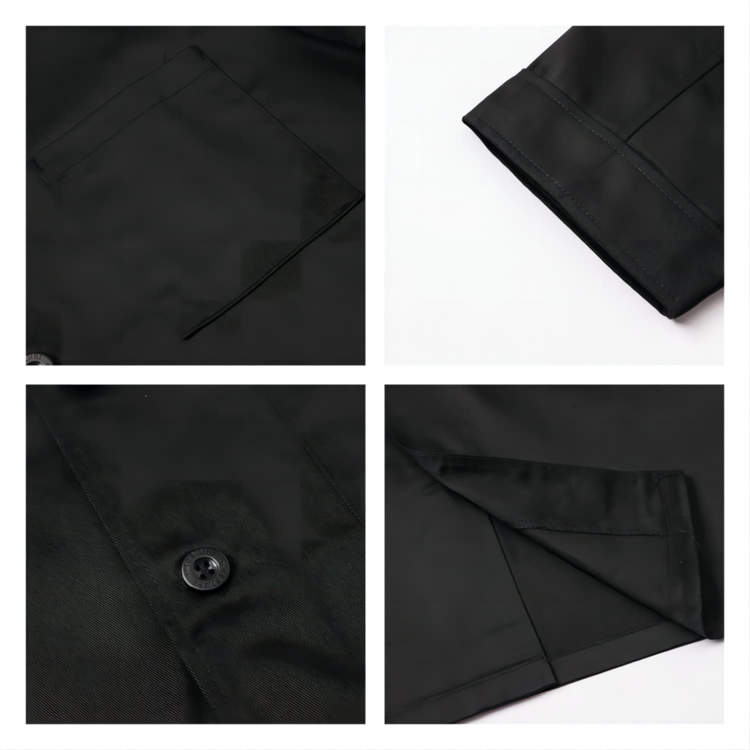 Classic 3/4 Sleeves Single Breasted Chef Jacket