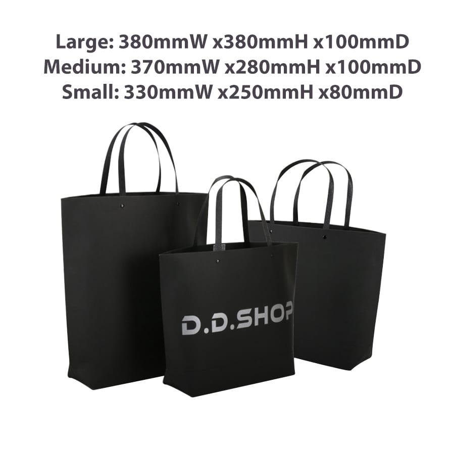 Small Black&White Boutique Paper Bag(330 x 250 x 80mm)
